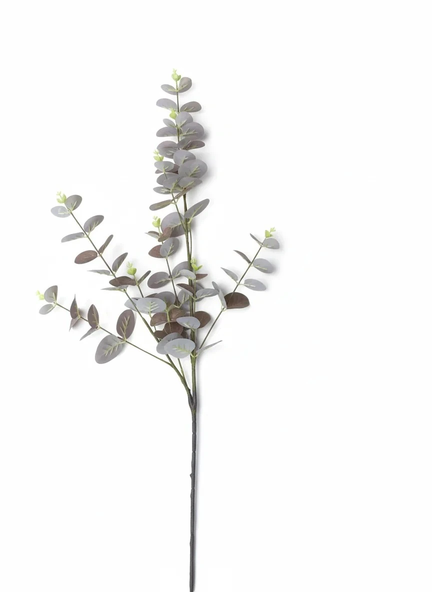 Yapay Tek Dal Okaliptus Kahverengi 93cm