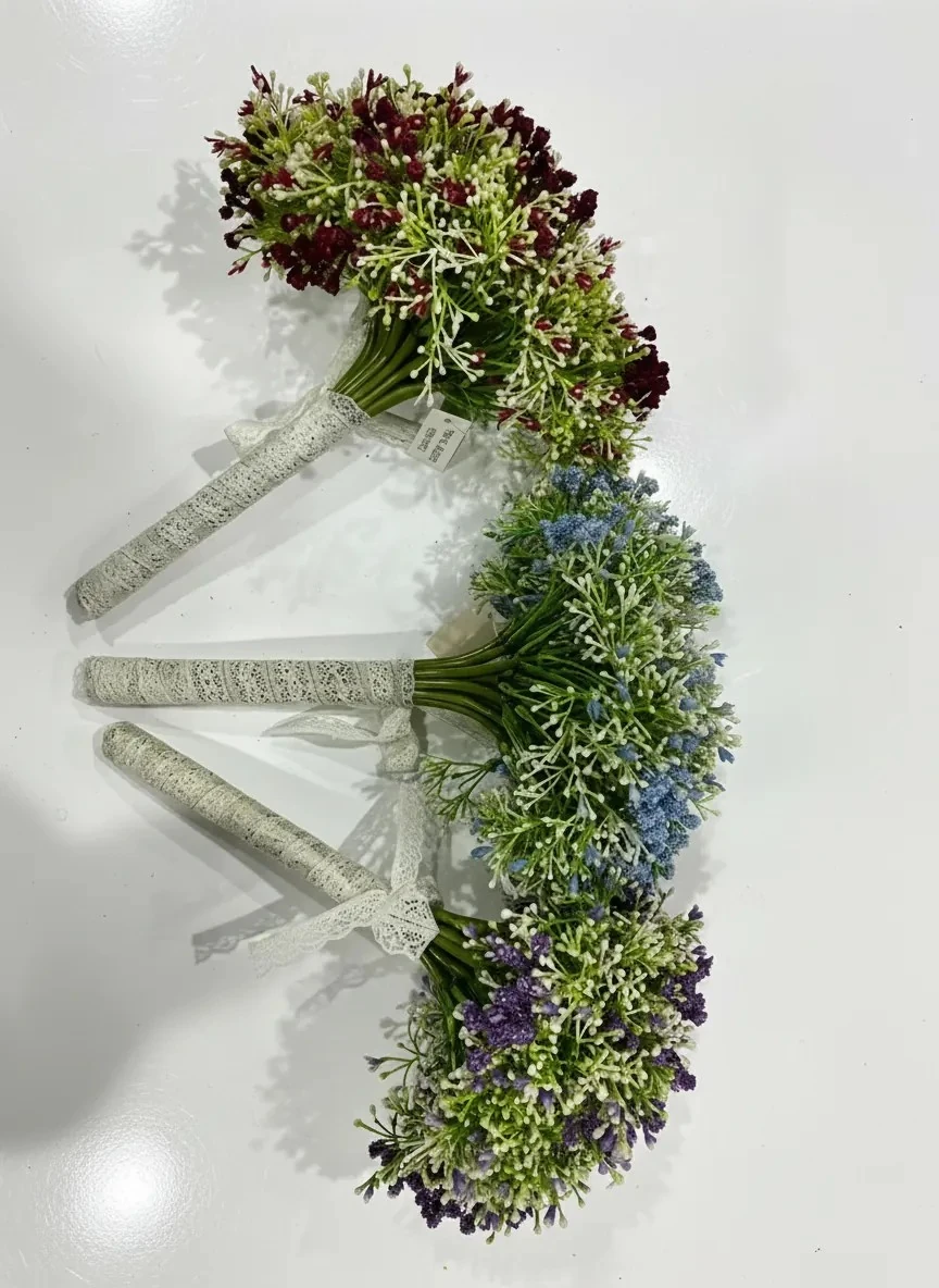 Yapay Mavi Gelin Çiçeği Cipso 