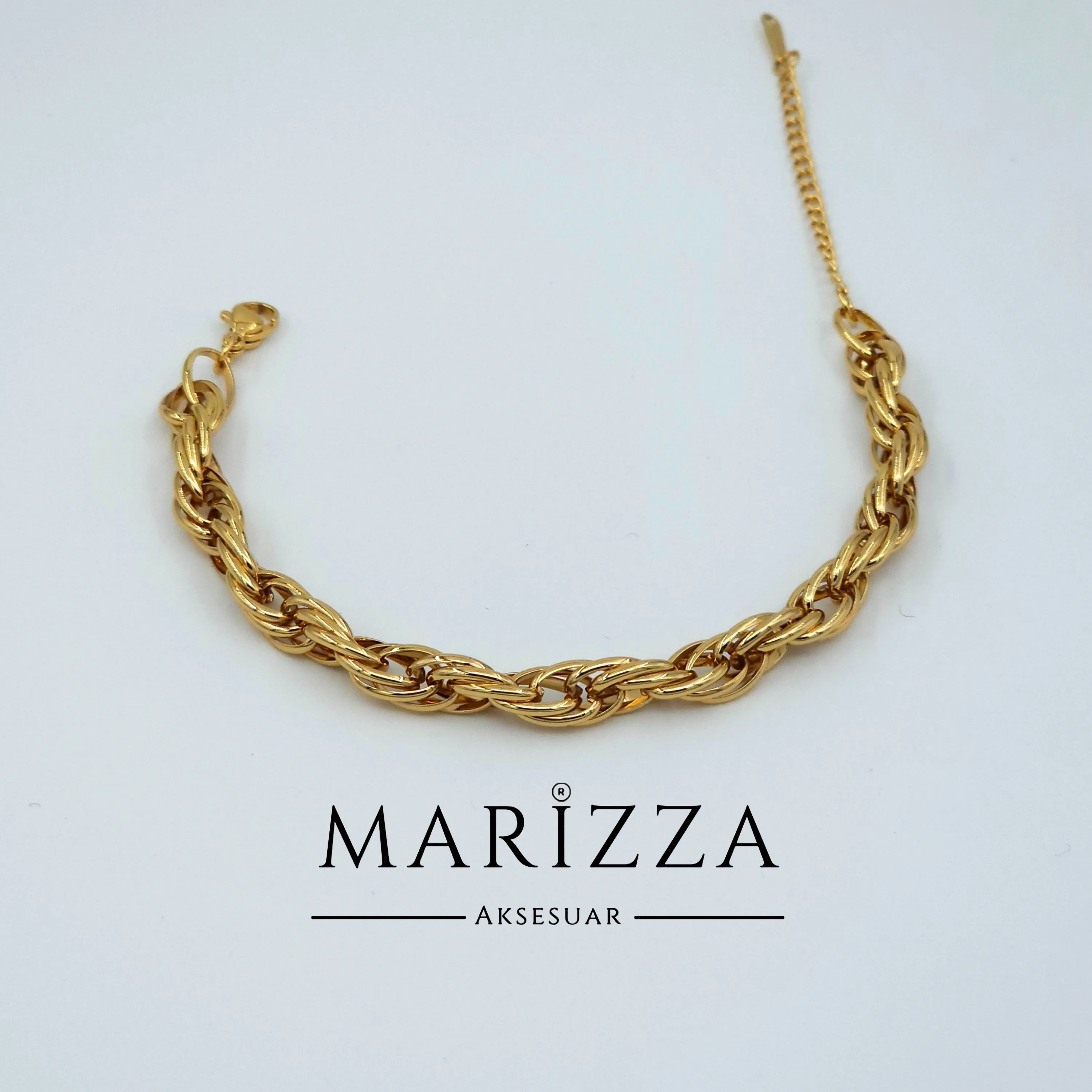 Burgu Sarmal Model Çelik Bileklik