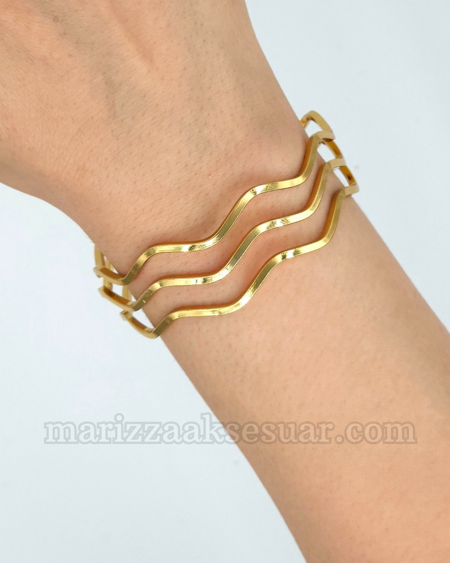 Üçlü Zigzag Ajda Bilezik