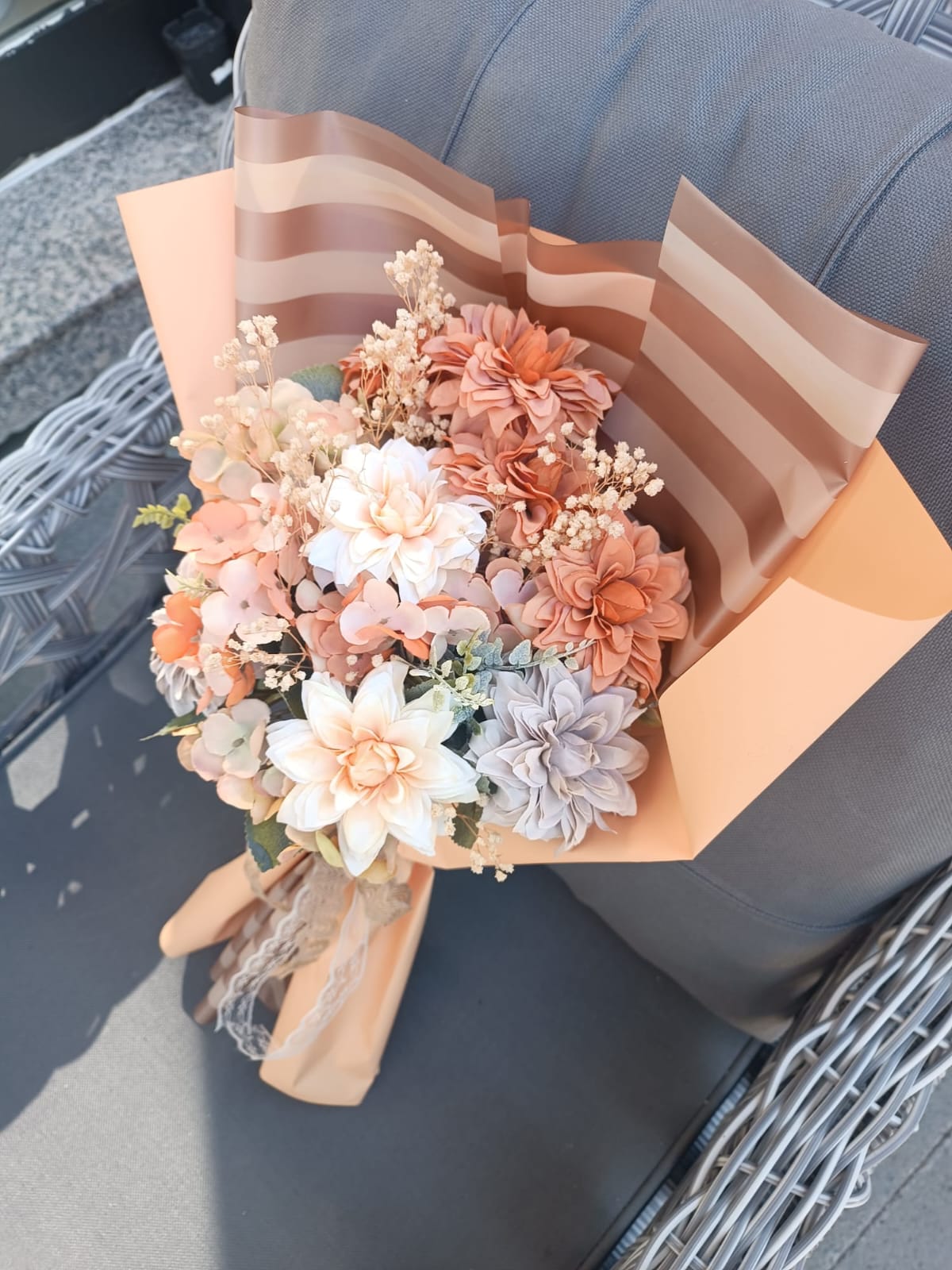 Sonbahar Renkleri Çiçek Buketi Hediyelik