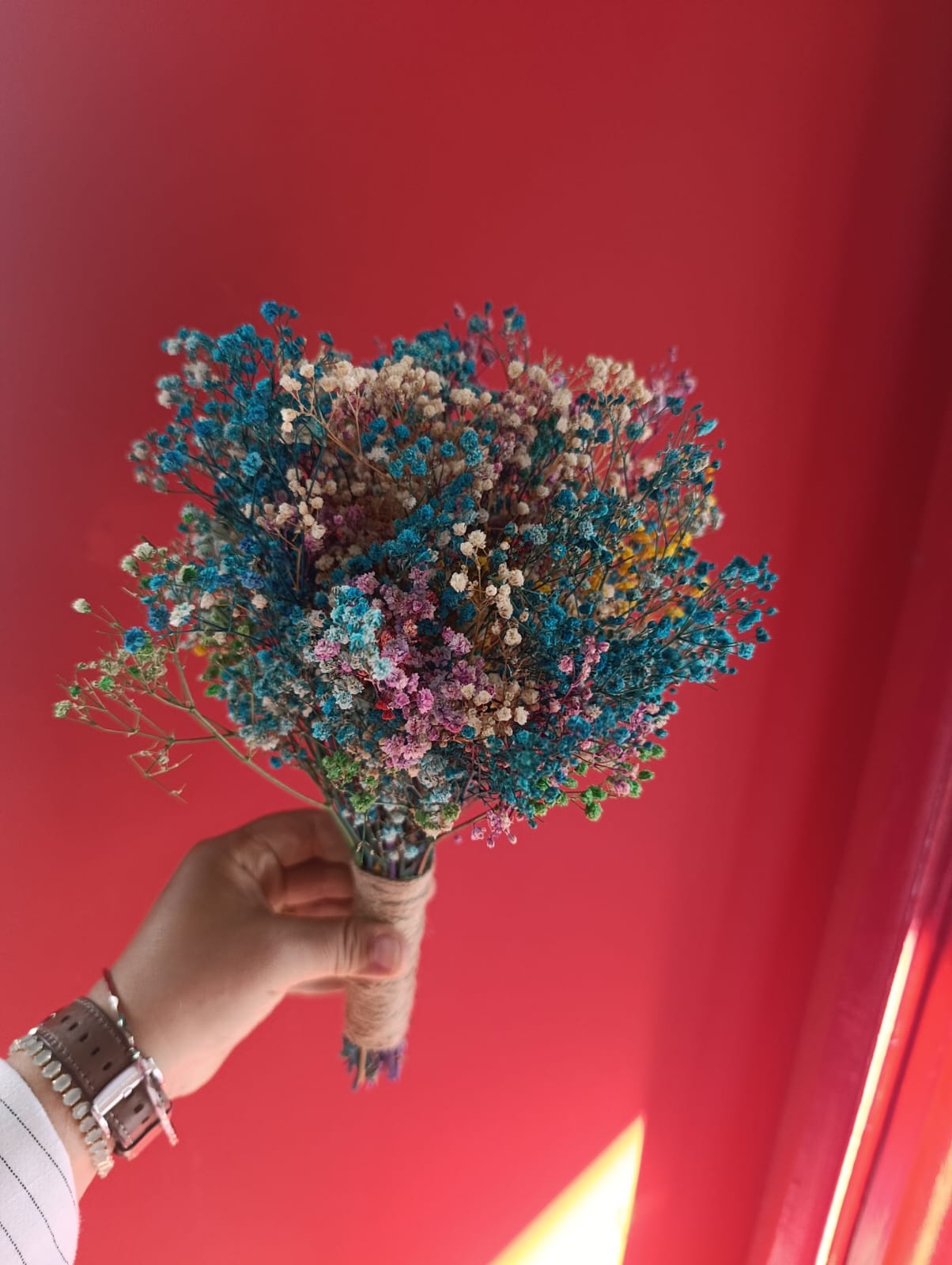 Renkli Cipso Gelin Buketi