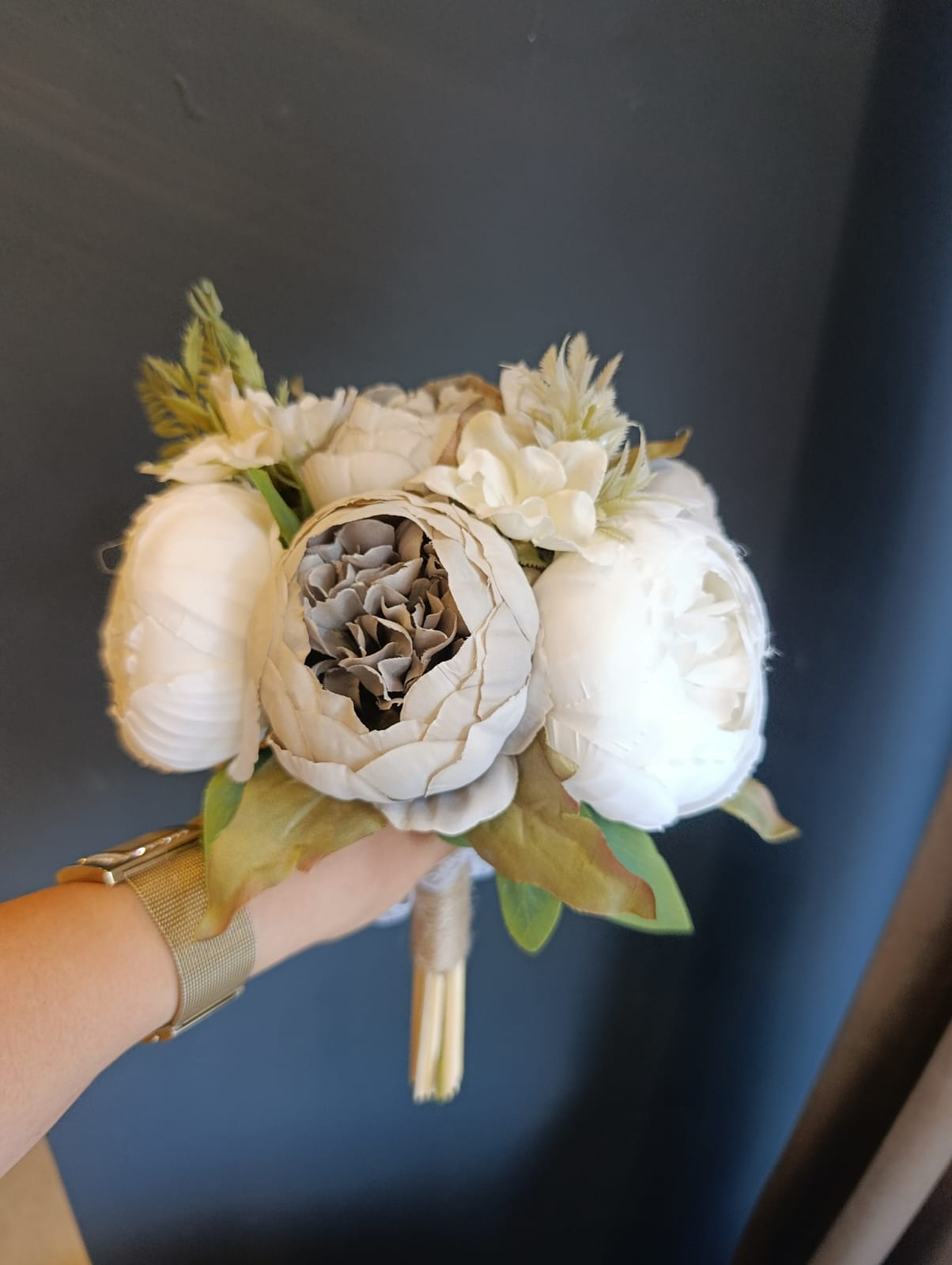 Gri Şakayık Gelin Buketi