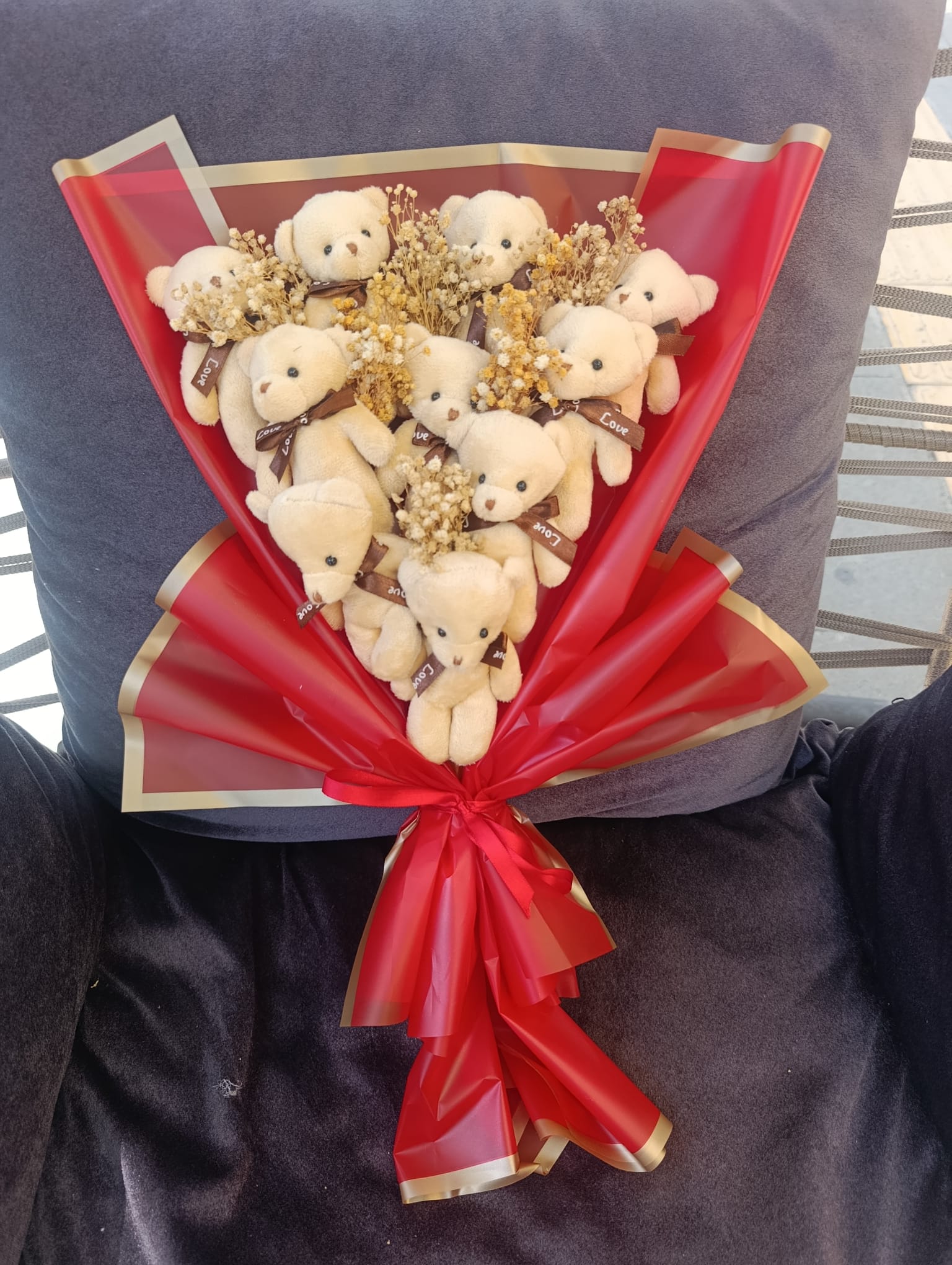 Kahverengi 10'lu Ayıcık Buketi Hediyelik