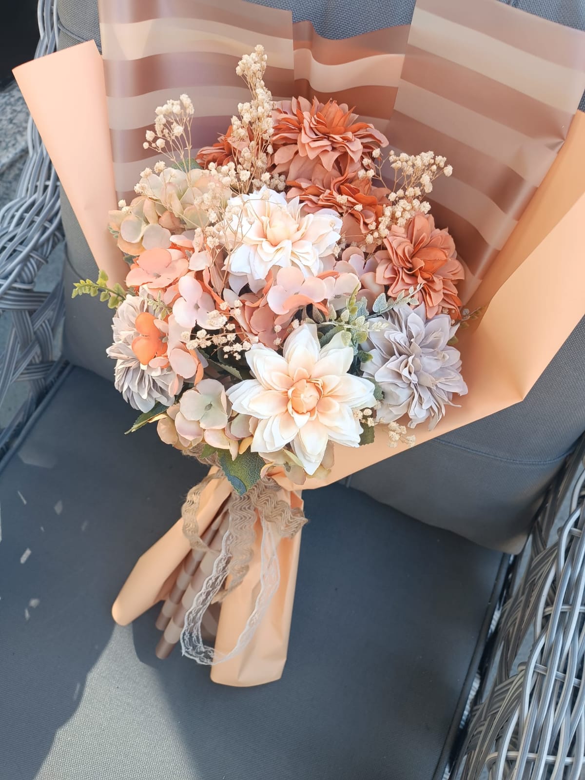 Sonbahar Renkleri Çiçek Buketi Hediyelik