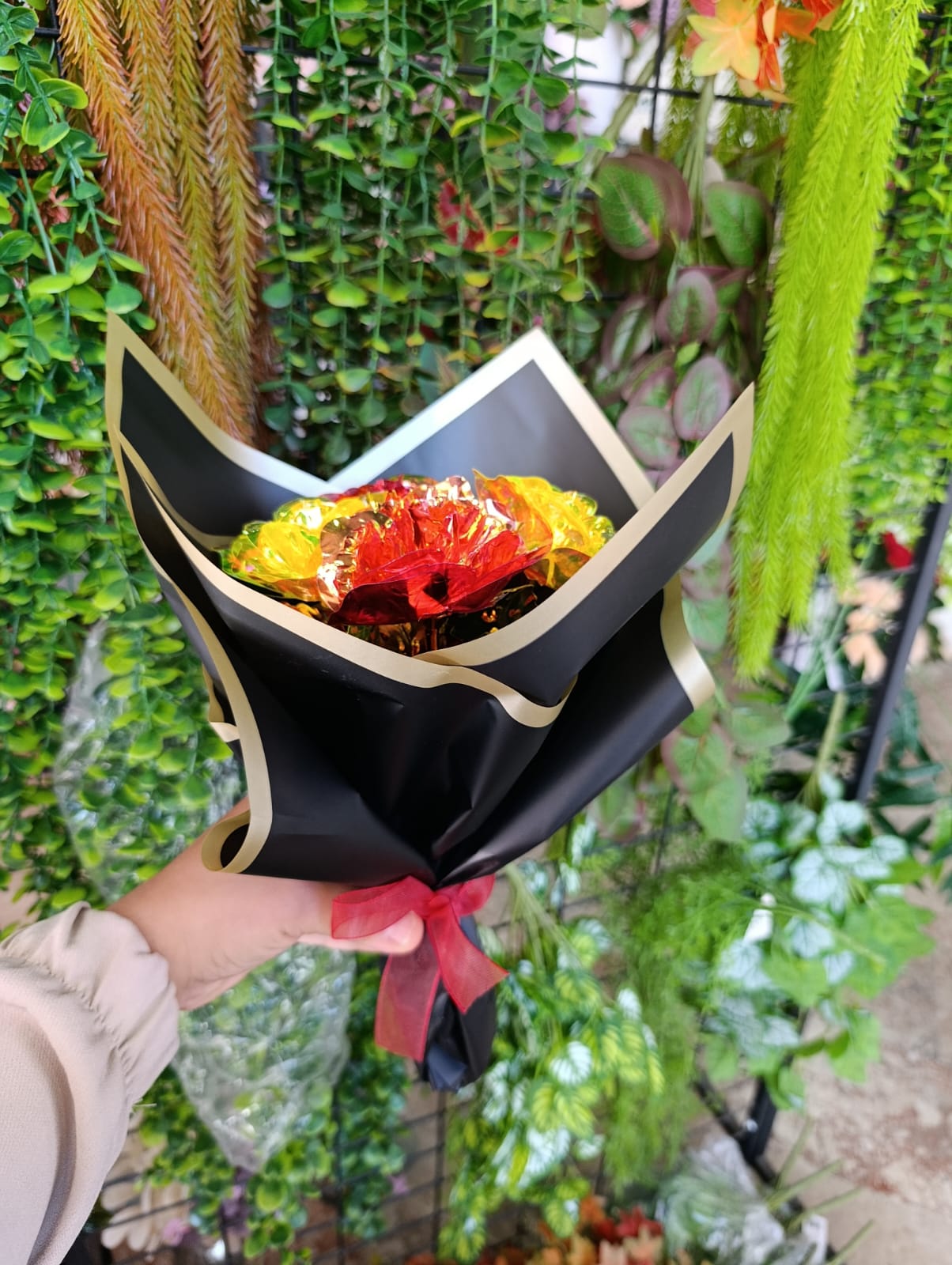 Sarı & Kırmızı Sonsuzluk Gülü Hediyelik