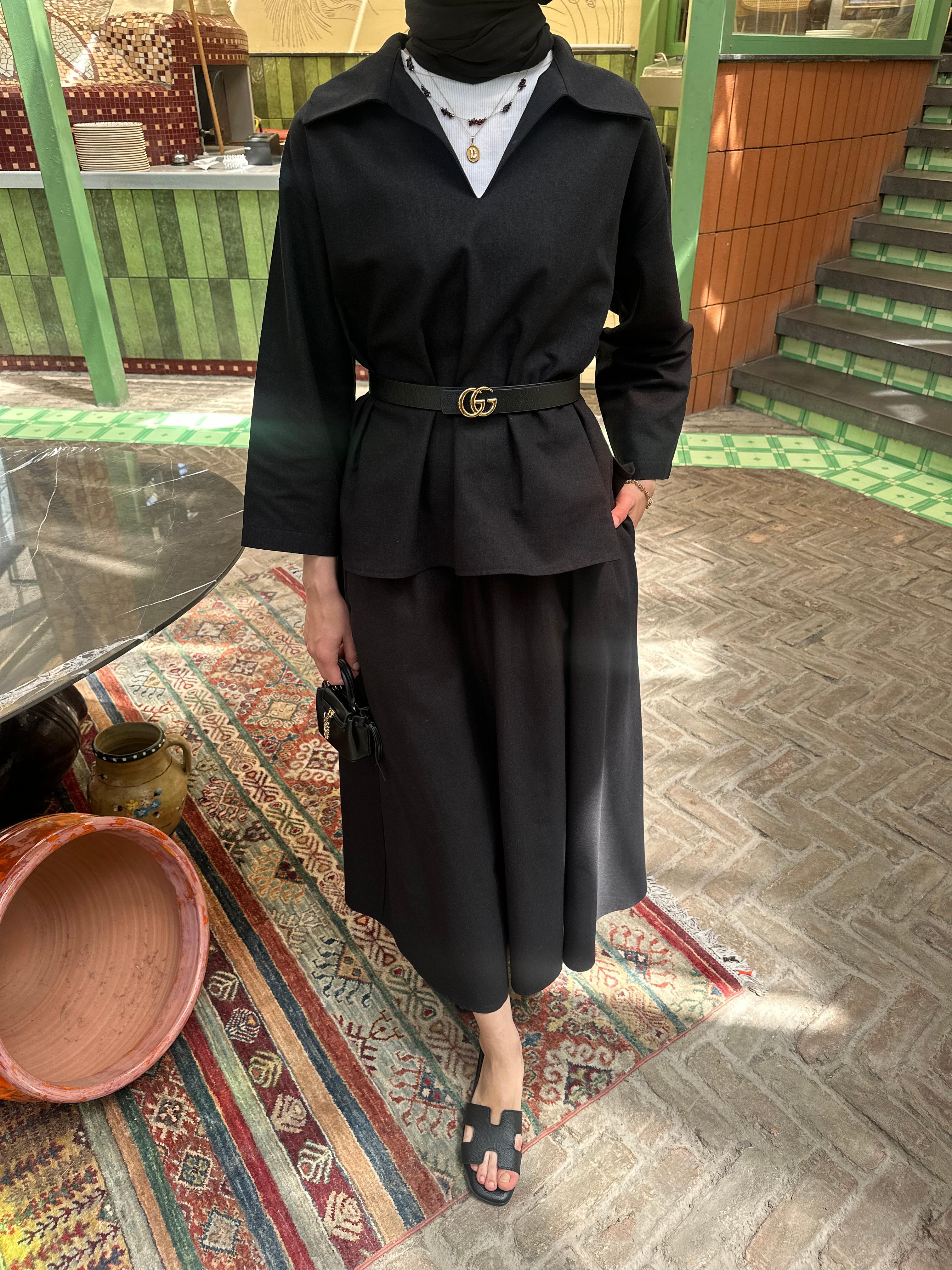 Anka Keten Etek Siyah