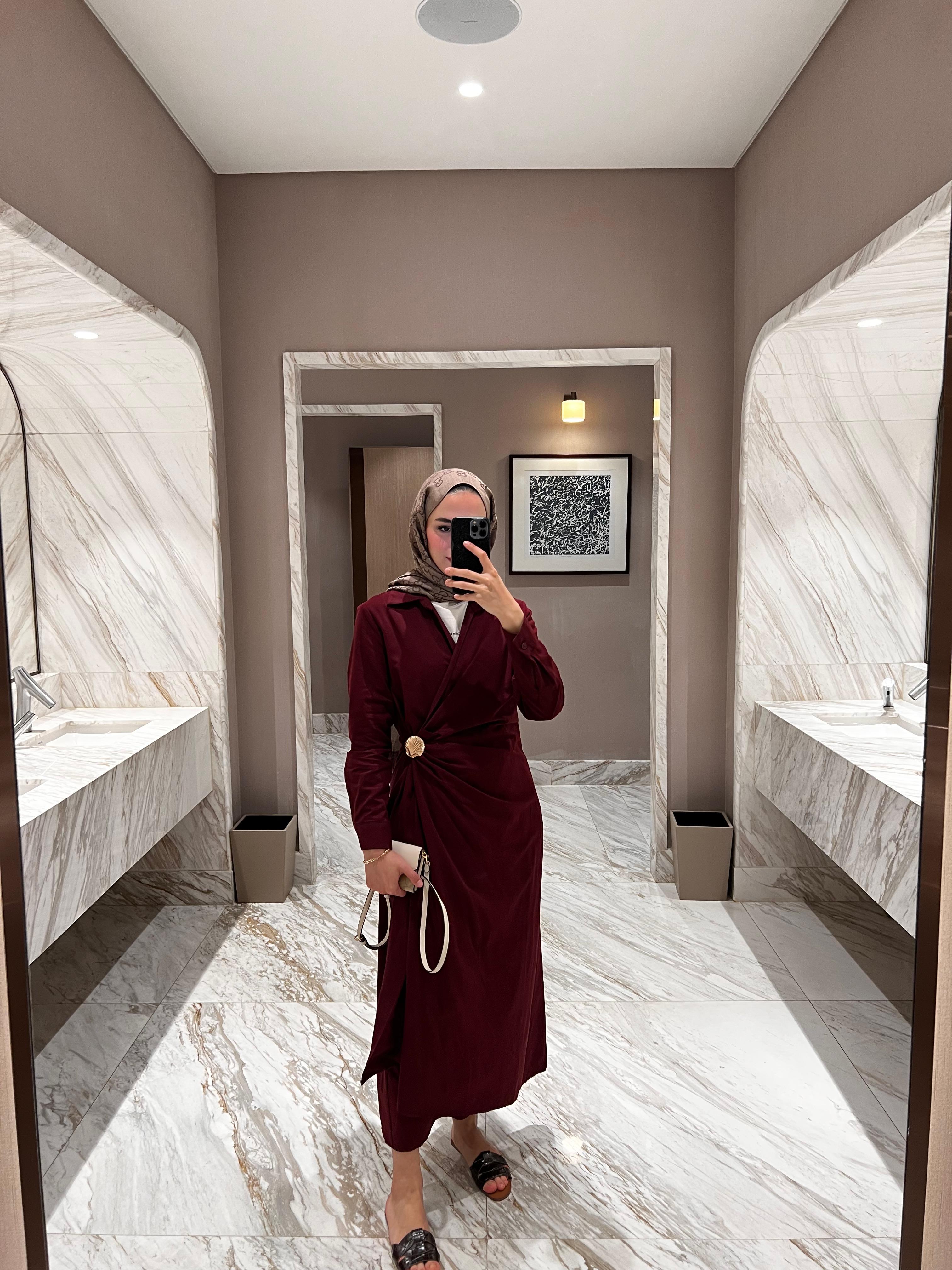 Mercan Elbise Bordo