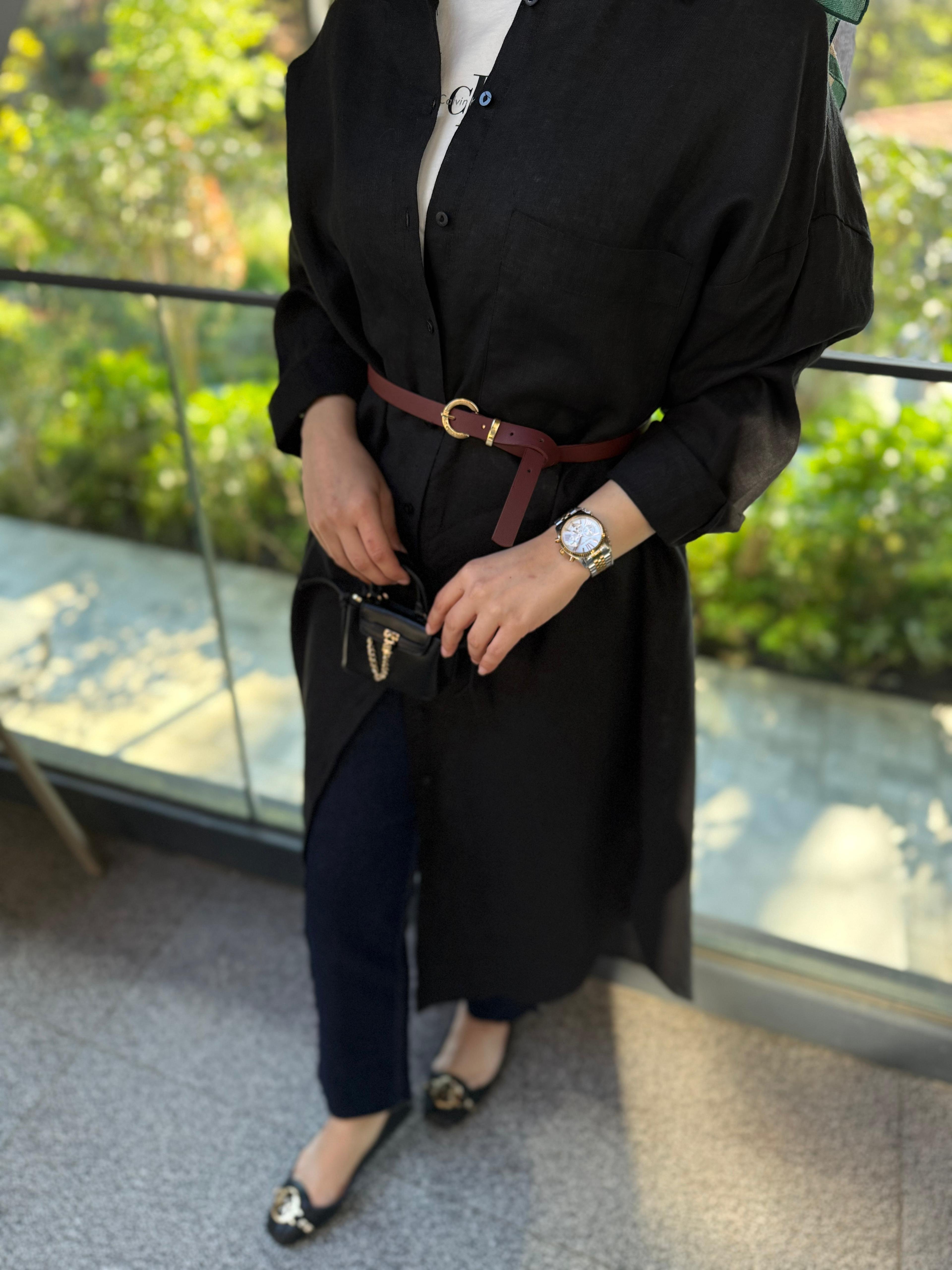 Keten Tunik Siyah