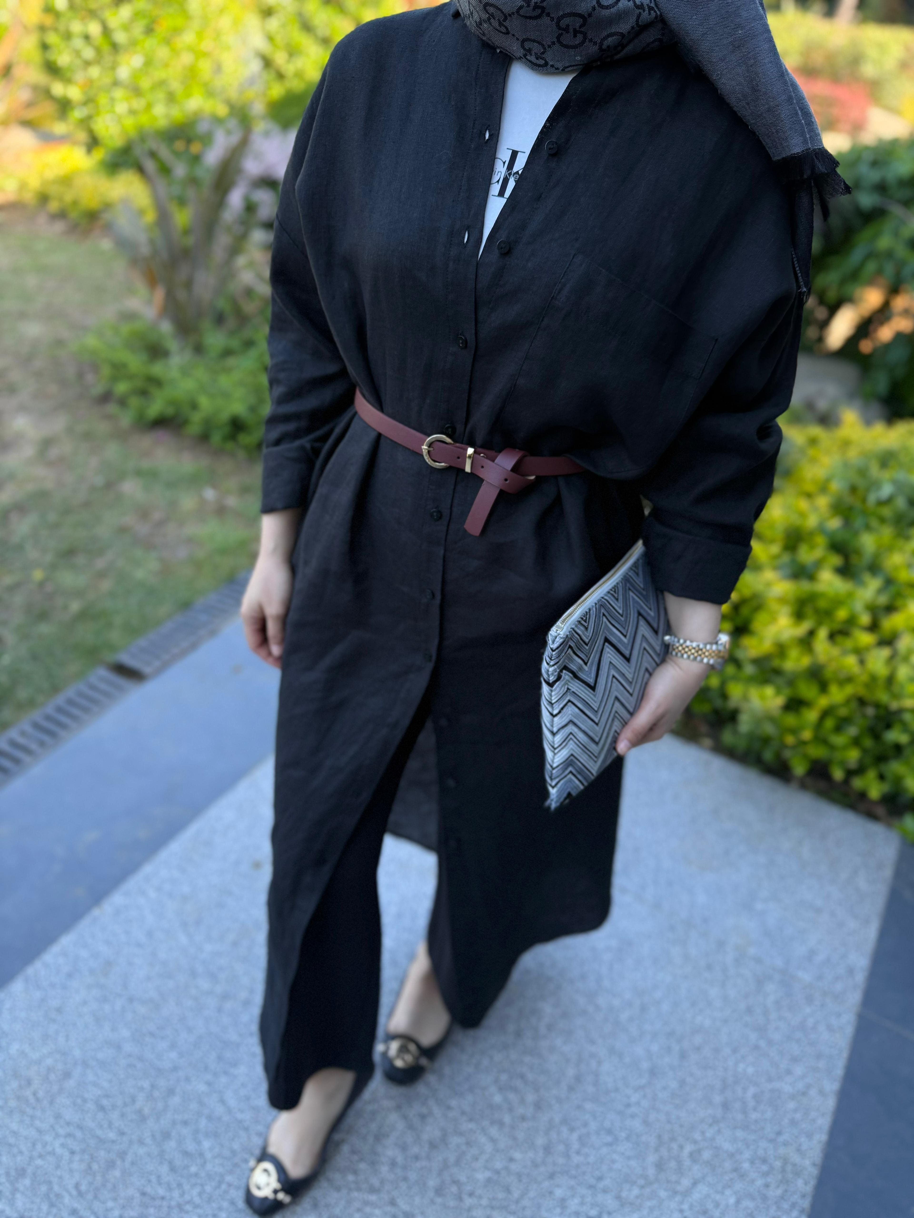 Keten Tunik Siyah