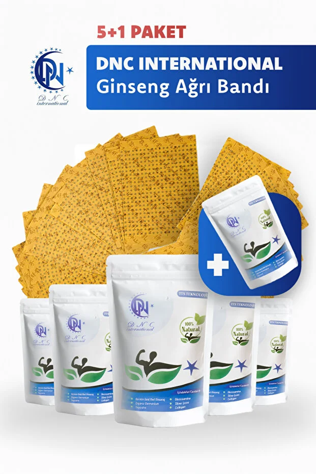 Hızlı Etkili Doğal Ginseng Ağrı Bandı Eklem Için Rahatlatıcı Uzun Süreli Etki 5 1 Paket