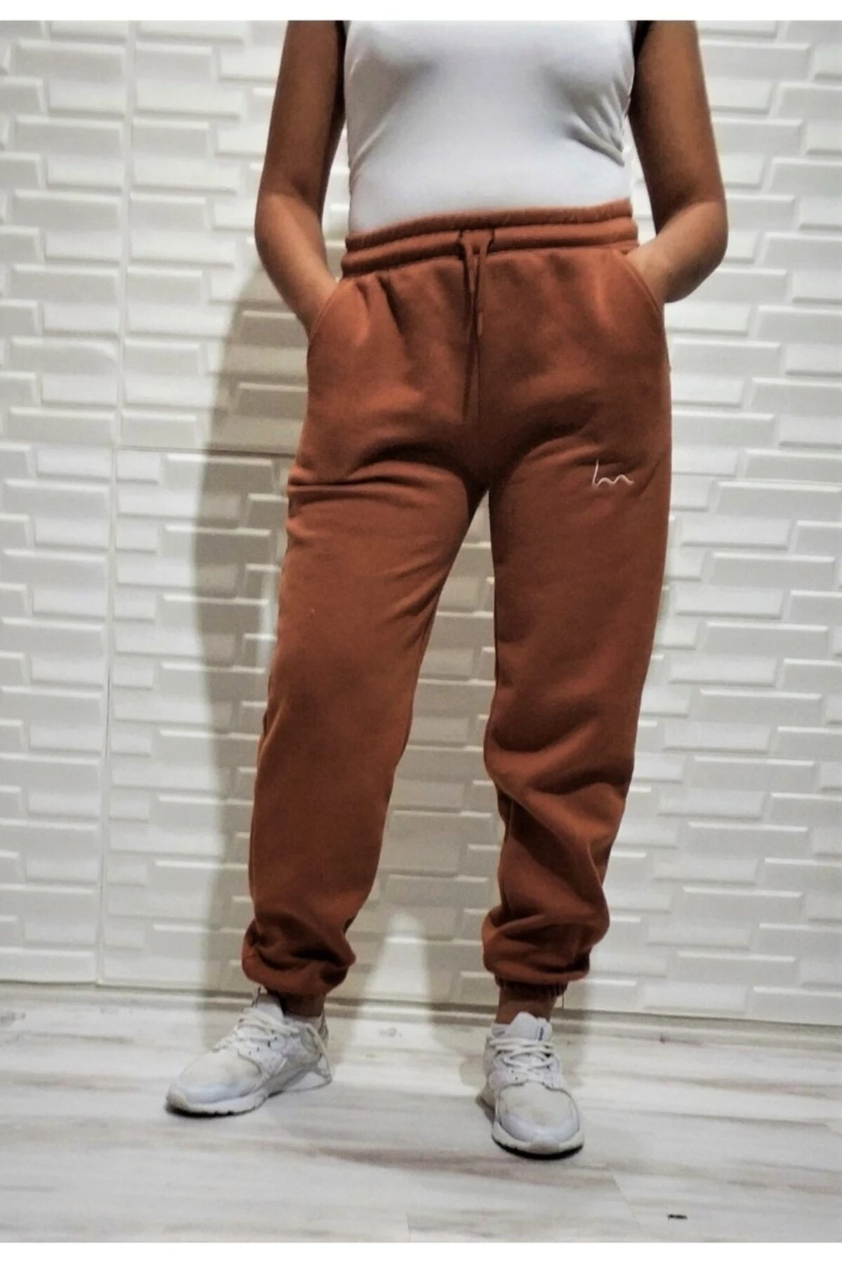 Kadın Taba Rengi Eşofman Altı