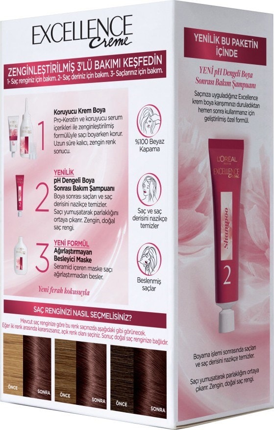 L'Oréal Paris Excellence Creme Saç Boyası - 4.15 Büyüleyici Kahve