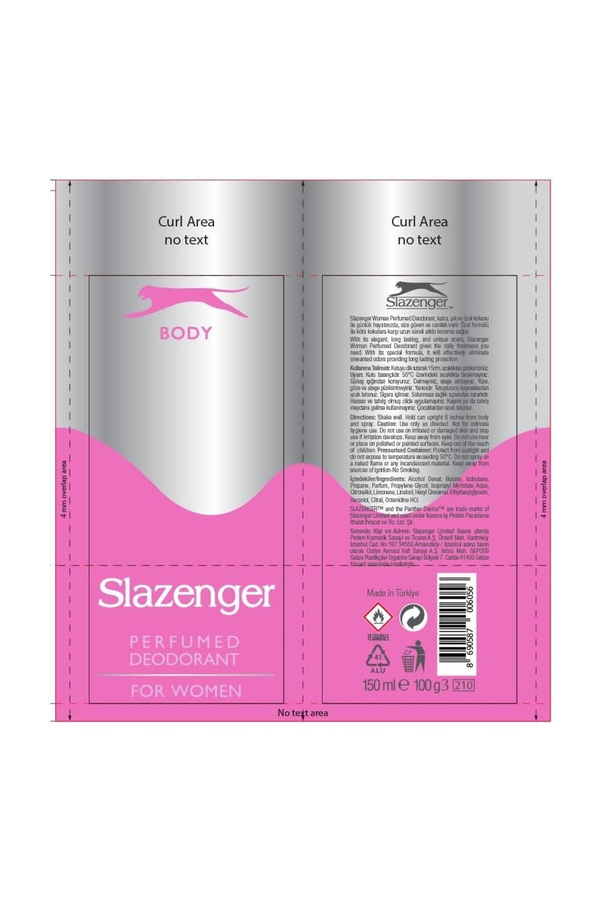 Women Perfumed Kadın Deodorant Sprey Pembe 150 ml
