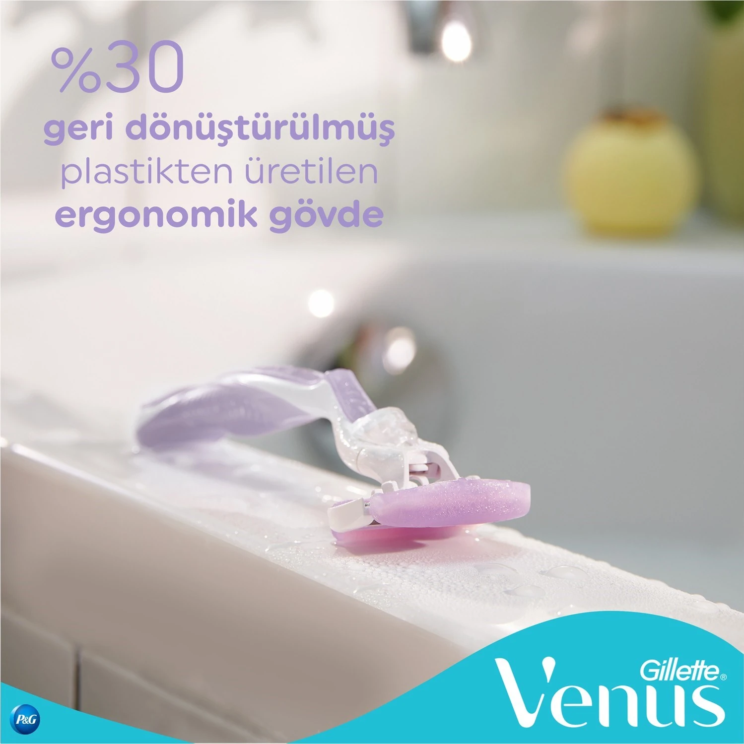 Gillette Venus Comfortglide Breeze Kadın Tıraş Makinesi + Yedek Tıraş Bıçağı 2'li