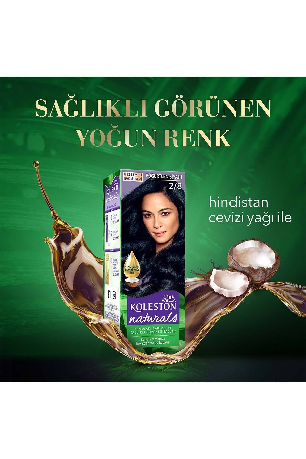Wella Koleston Naturals Saç Boyası 2/8 Böğürtlen Siyahı
