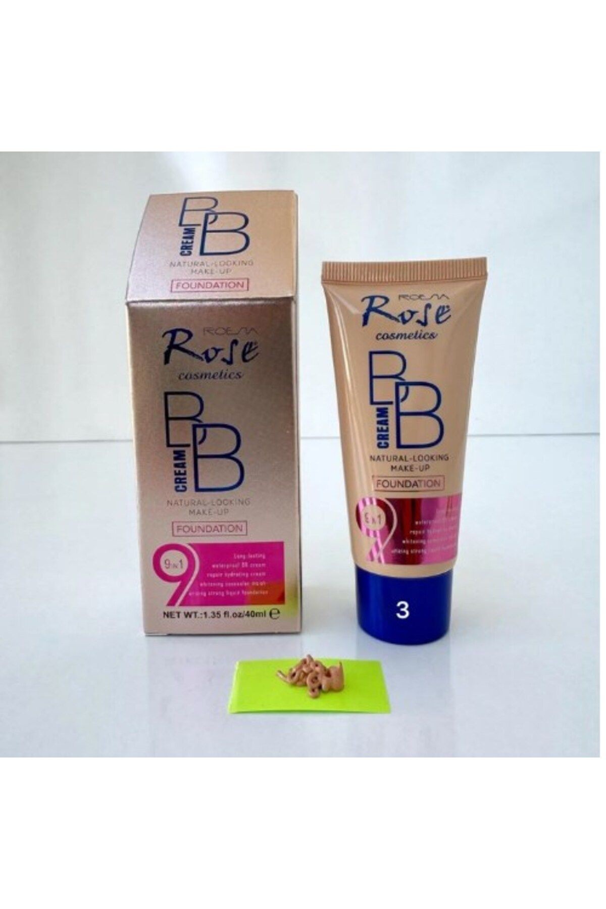 Roesia Rose Cosmetics Krem Fondöten No:3 YENİ