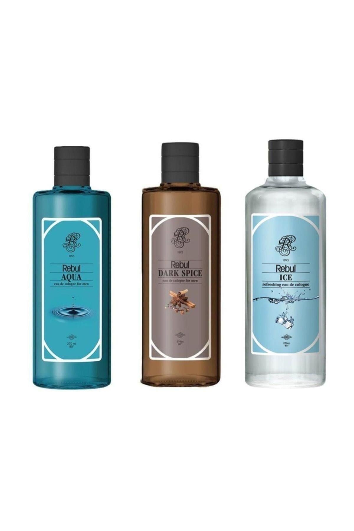 Kolonya Erkeklere Özel Set 250 ml 3lü Dark Spice Ice Aqua