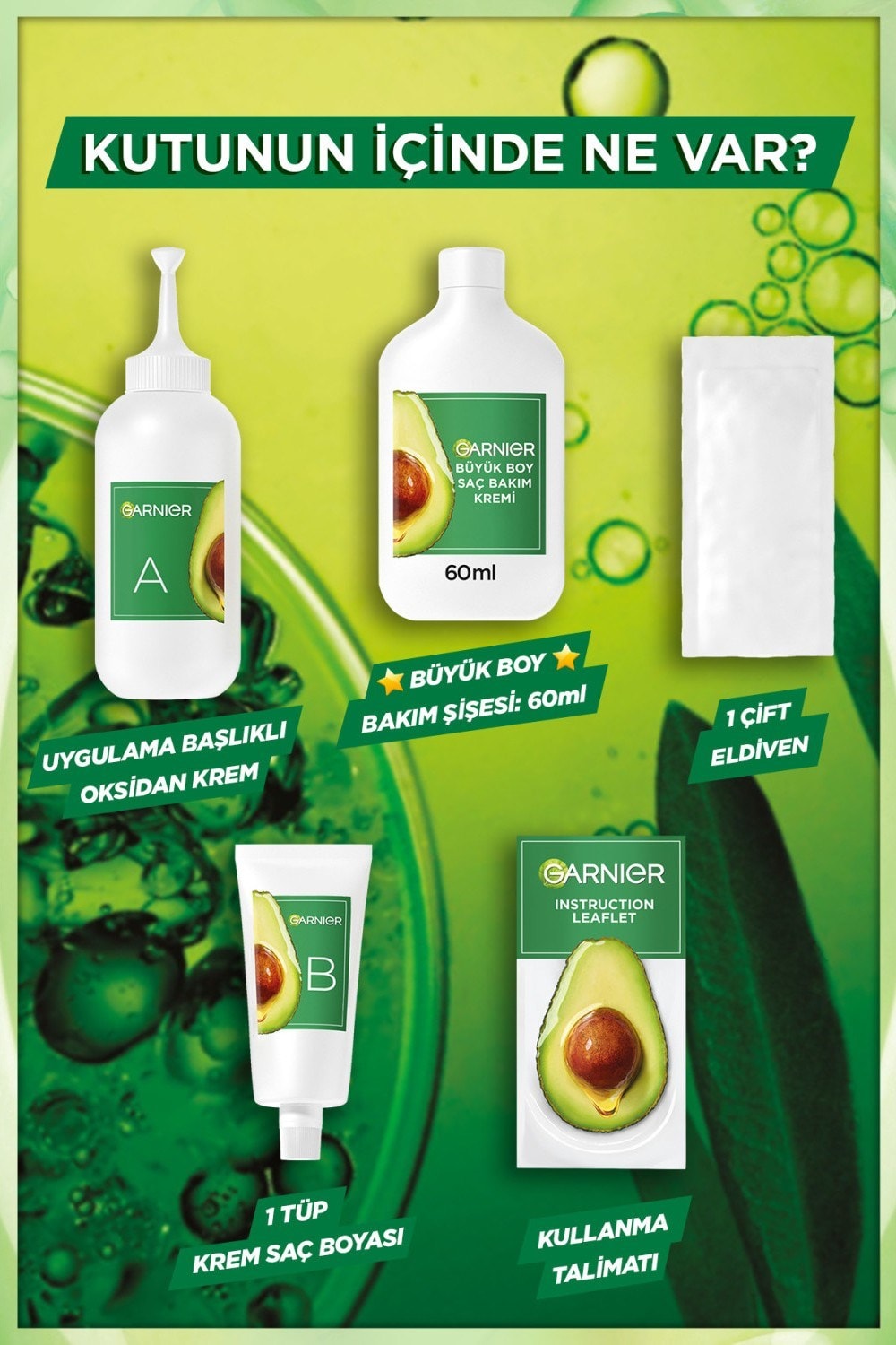Garnier Nutrisse Yoğun Besleyici Kalıcı Krem Saç Boyası 3  Koyu Kahve