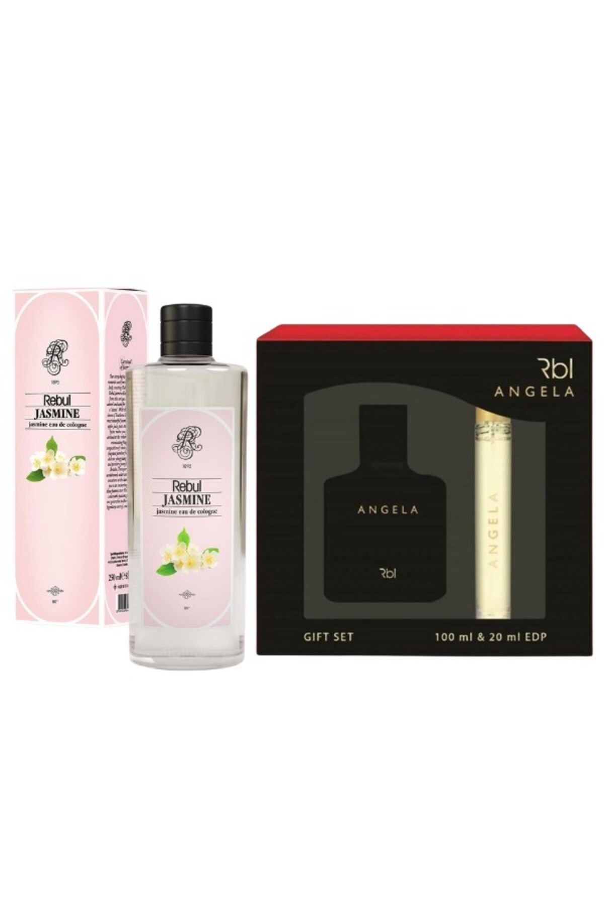 Angela Edp 100 ml + 20 ml Kadın Parfüm + Jasmine - Yasemin Kokulu Kolonya 250 ml Özel Set