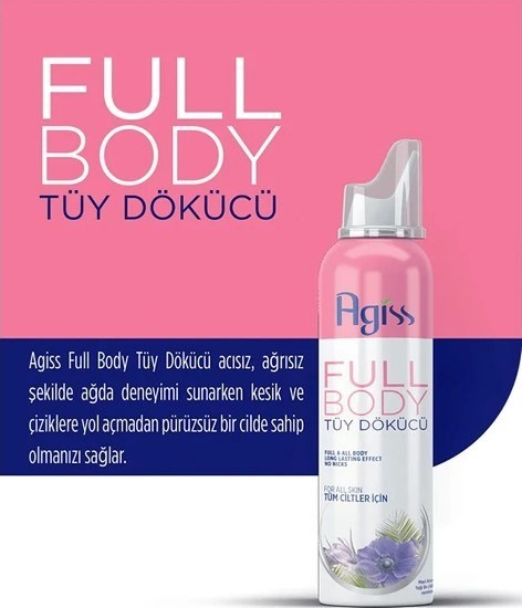 Agiss s Full Body Tüy Dökücü Köpük Sprey 155 ml