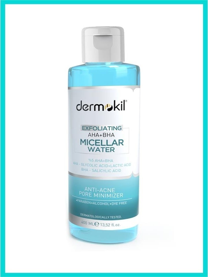 Dermokil Exfoliating Aha+Bha Niacinamide Micellar Makyaj Temizleme Suyu 400 ml