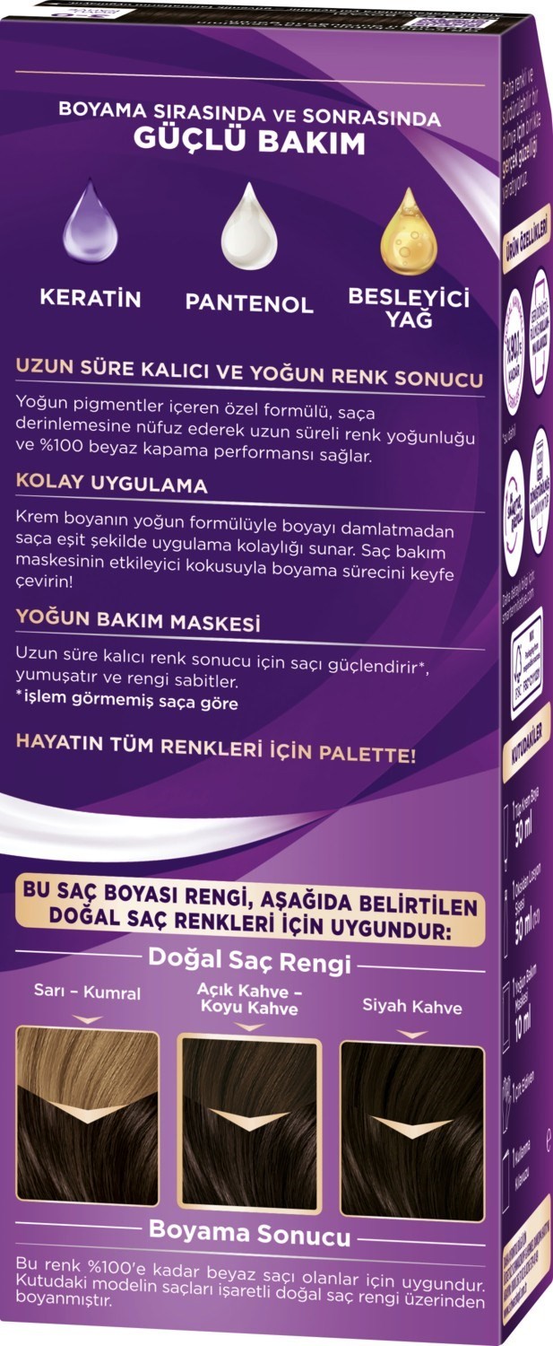 Palette Göz Alıcı Renkler Saç Boyası 3-0 Koyu Kahve