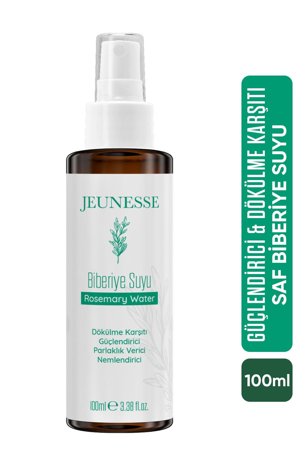 Biberiye Suyu Hızlı Saç Uzama Etkili Dökülme Karşıtı ve Güçlendirici | Rosemary Water 100 ml