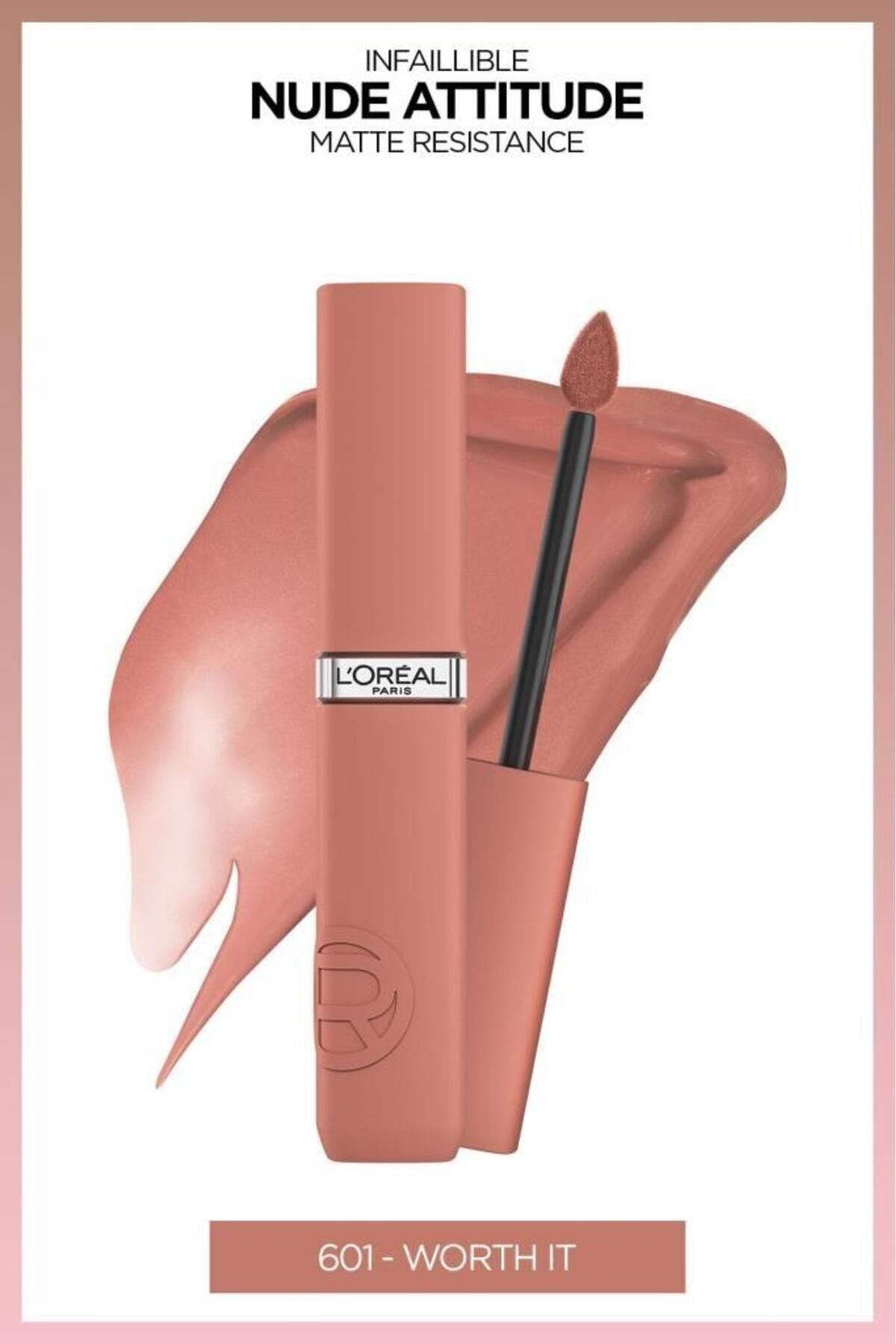 L'oreal Paris Infaillible Matte Resistance Likit Mat Ruj - 601 Worth It