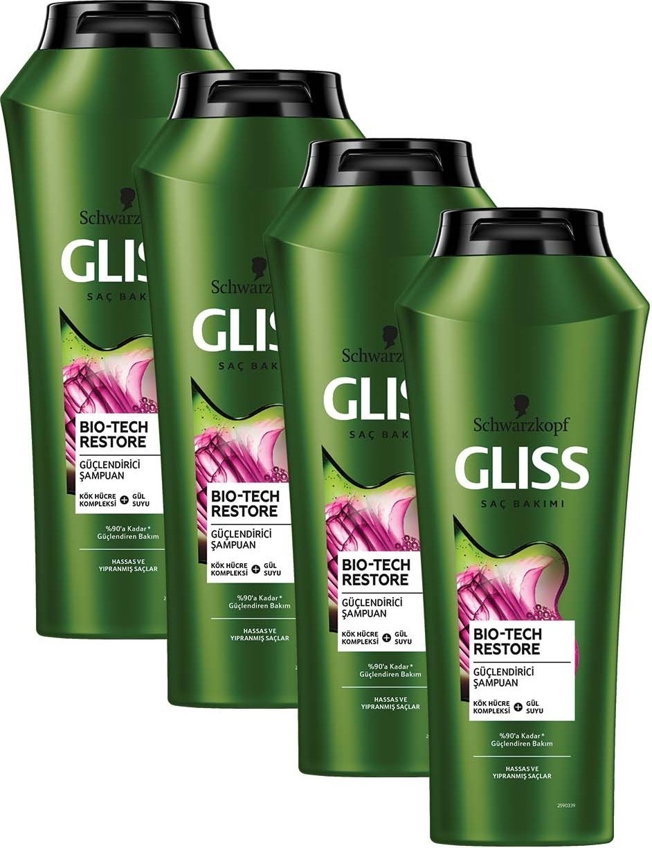 Gliss Bio-Tech Güçlendirici Şampuan 500 Ml X 4 Adet
