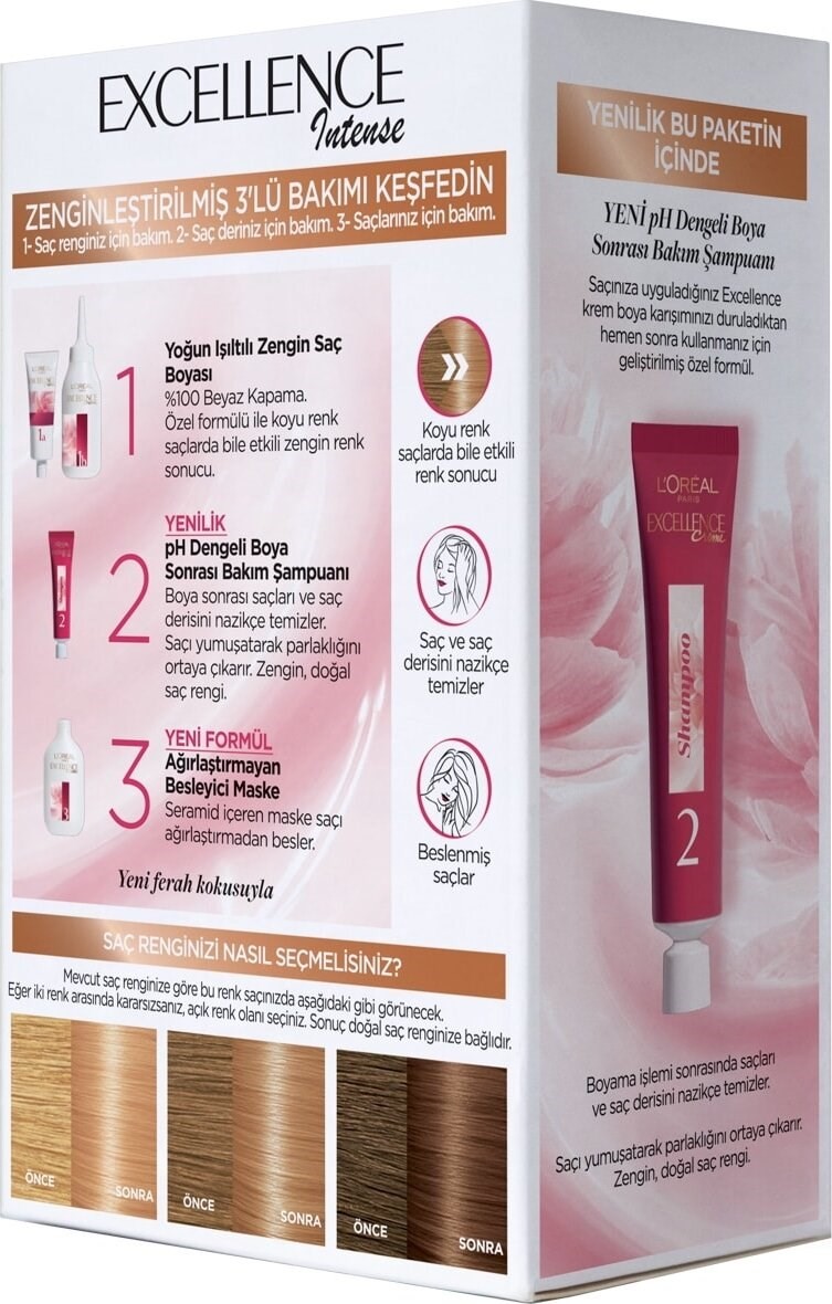 Loreal Paris Saç Boyası - Excellence Intense 8.34 Zengin Sıcak Sarı