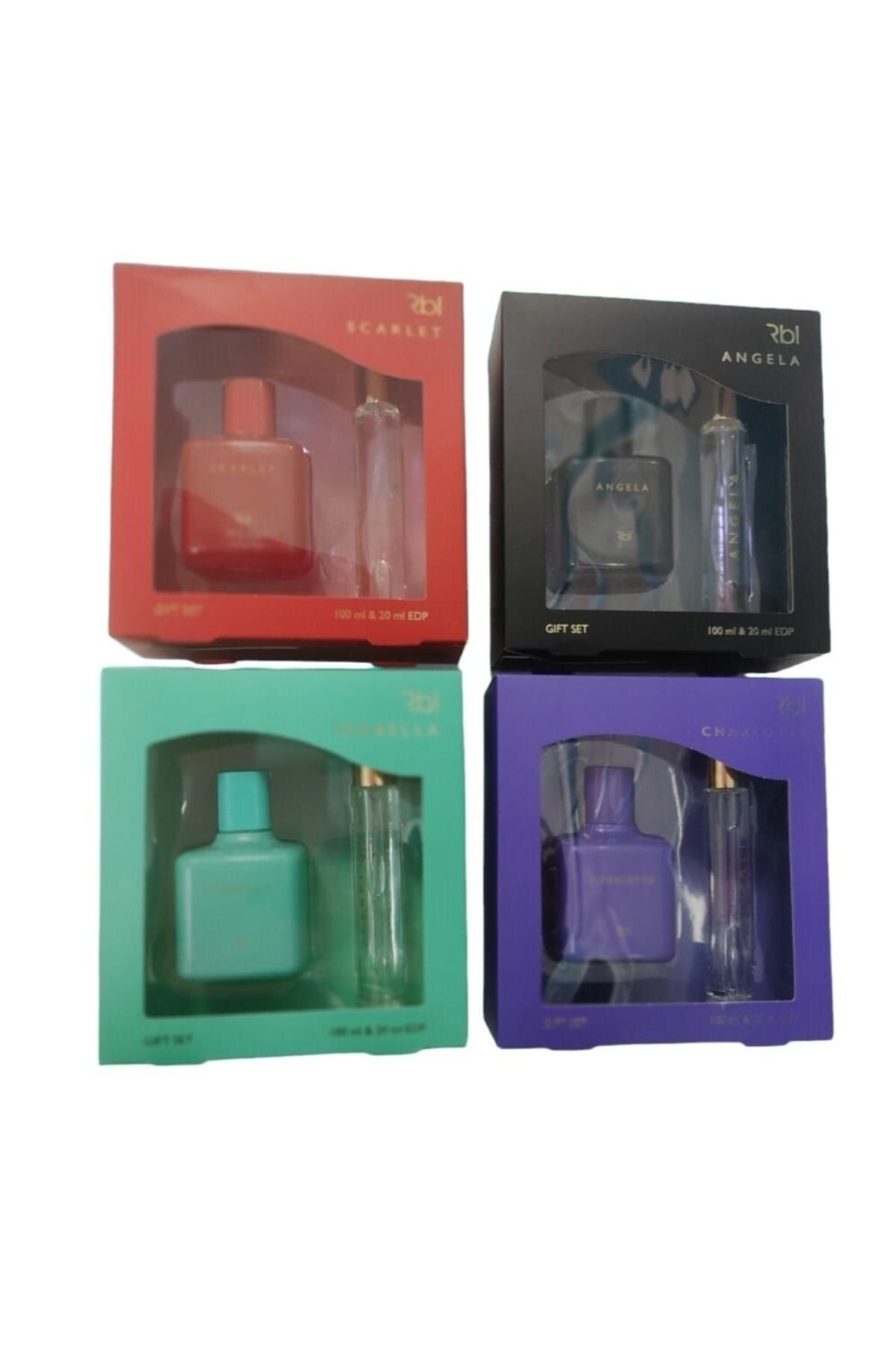 Kadın Parfüm Setleri 4 Lü Set (ISABEL CHARLOTE SCARLET ANGELO)