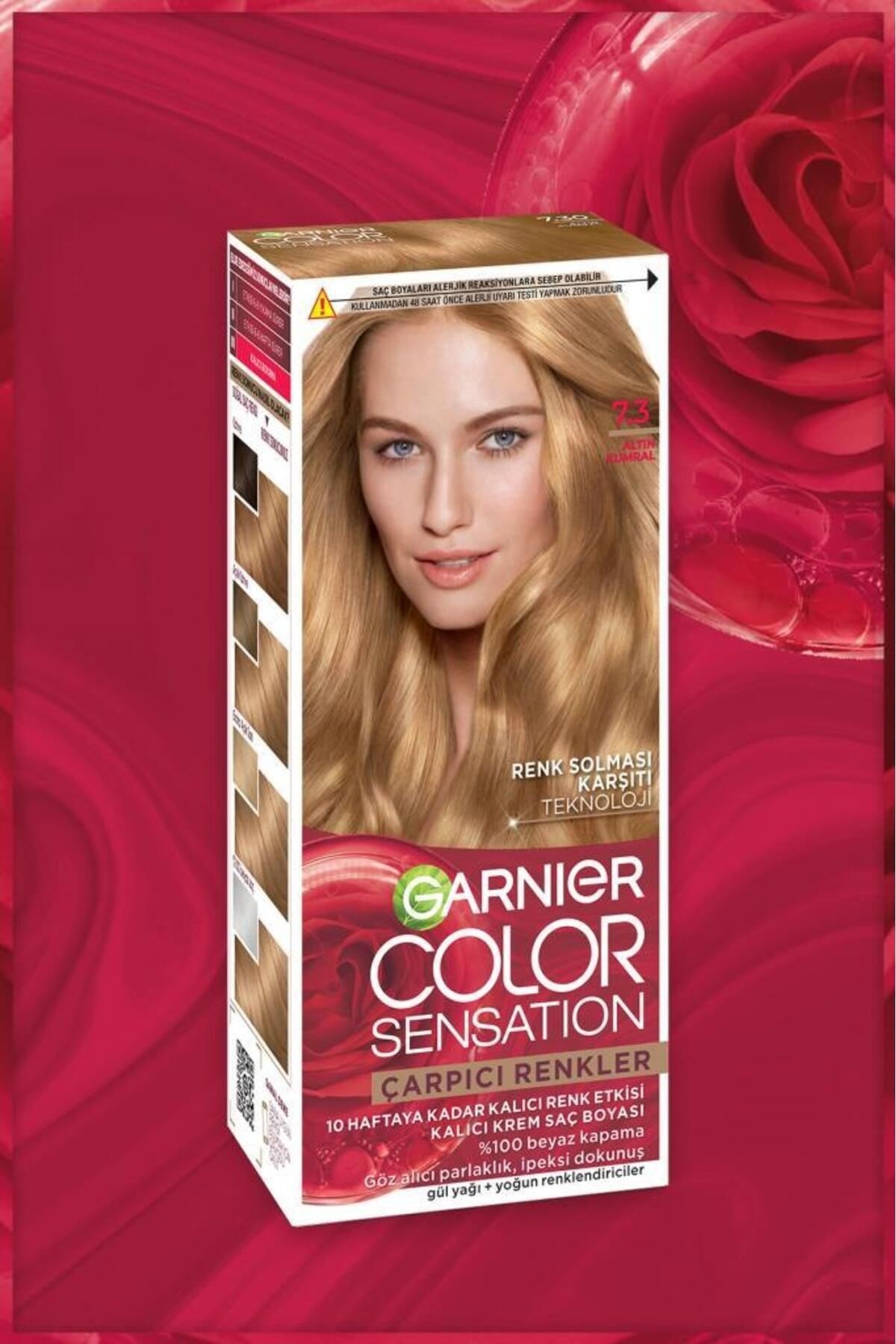 Garnier Çarpıcı Renkler 7.3 Altın Kumral Saç Boyası, Demikit