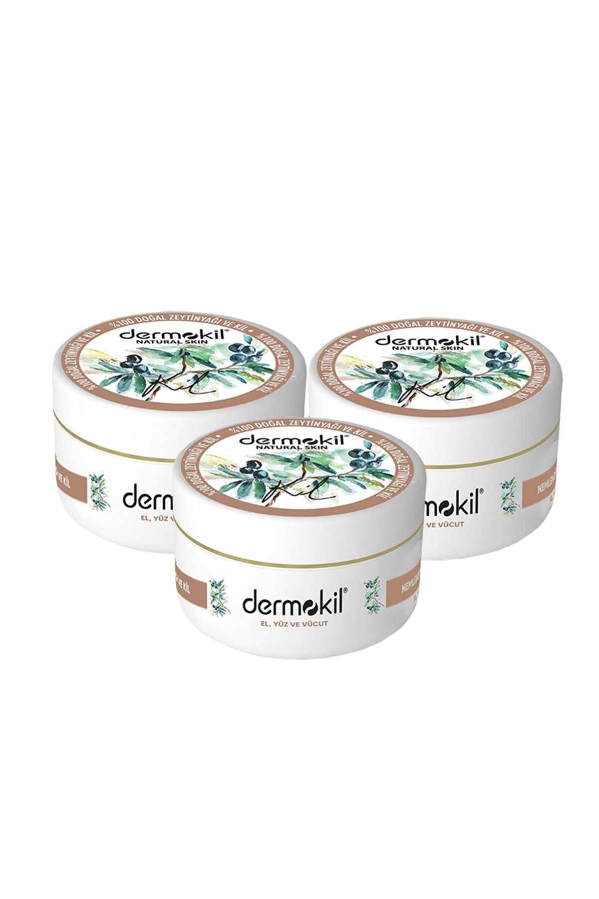 Zeytinyağlı Yüz, Vücut Ve Doğal El Kremi 300 Ml X 3 Adet