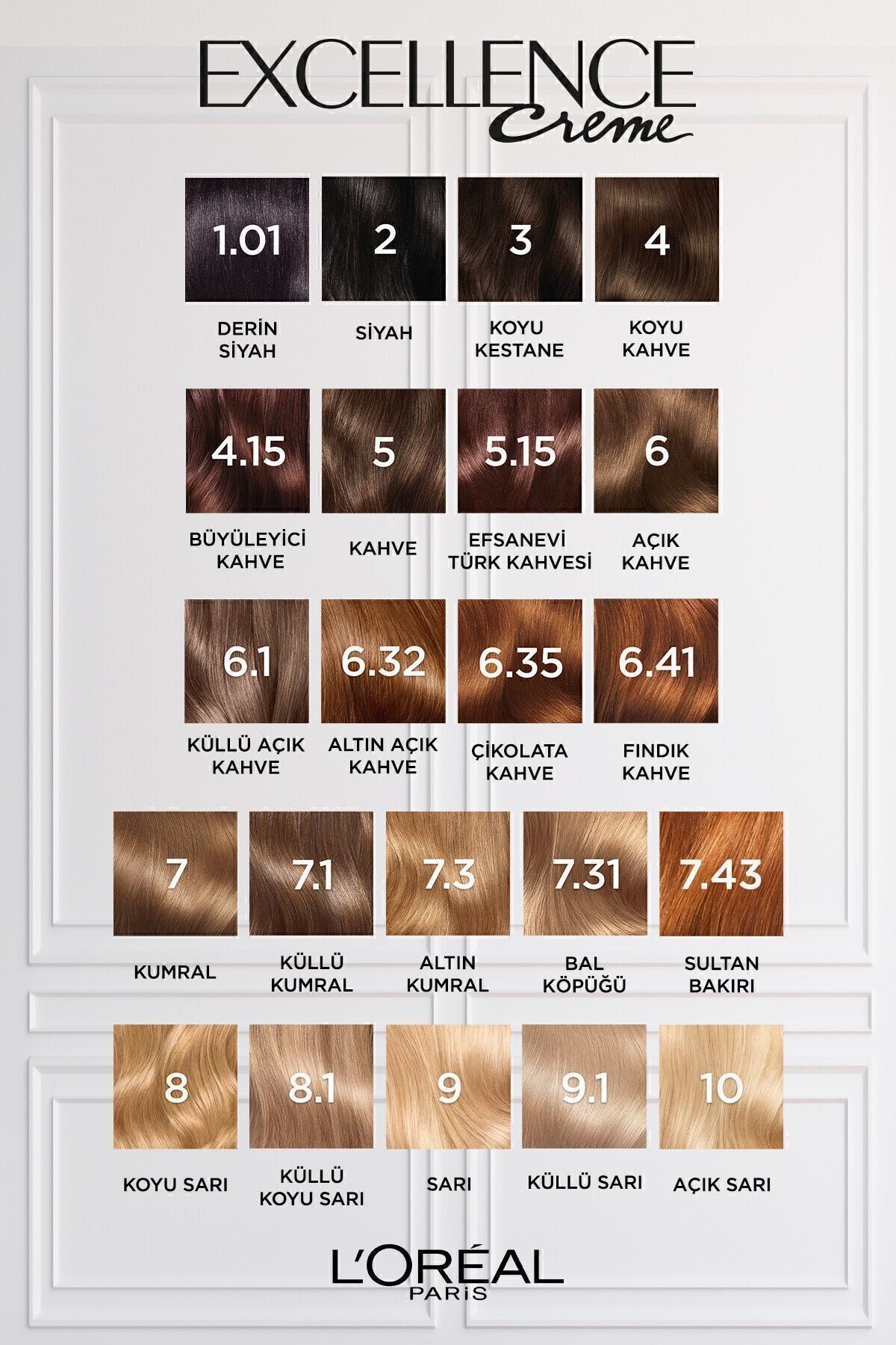 L'Oreal Paris Creme Saç Boyası 7.43 Sultan Bakırı
