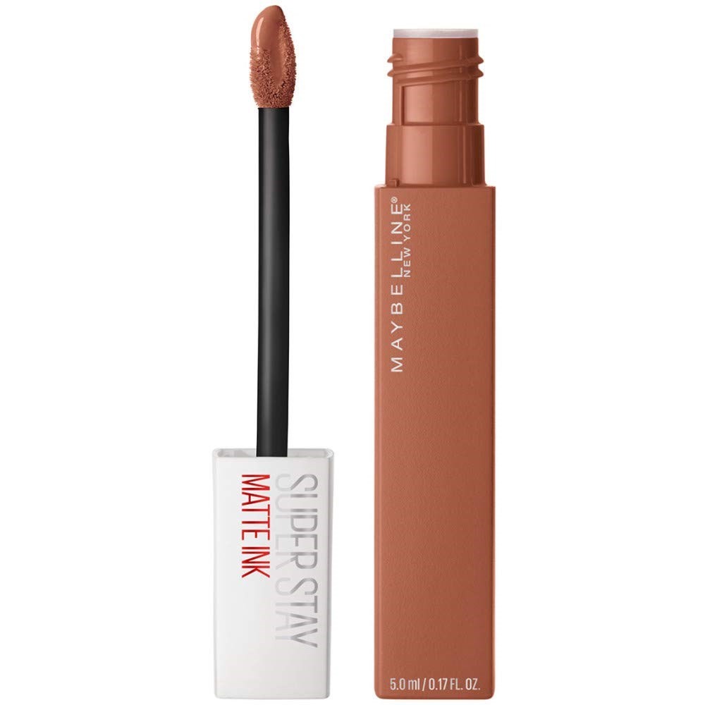 Maybelline New York Super Stay Matte Ink Likit Mat Ruj, 75 Fighter, Kahverengi, 5 ml