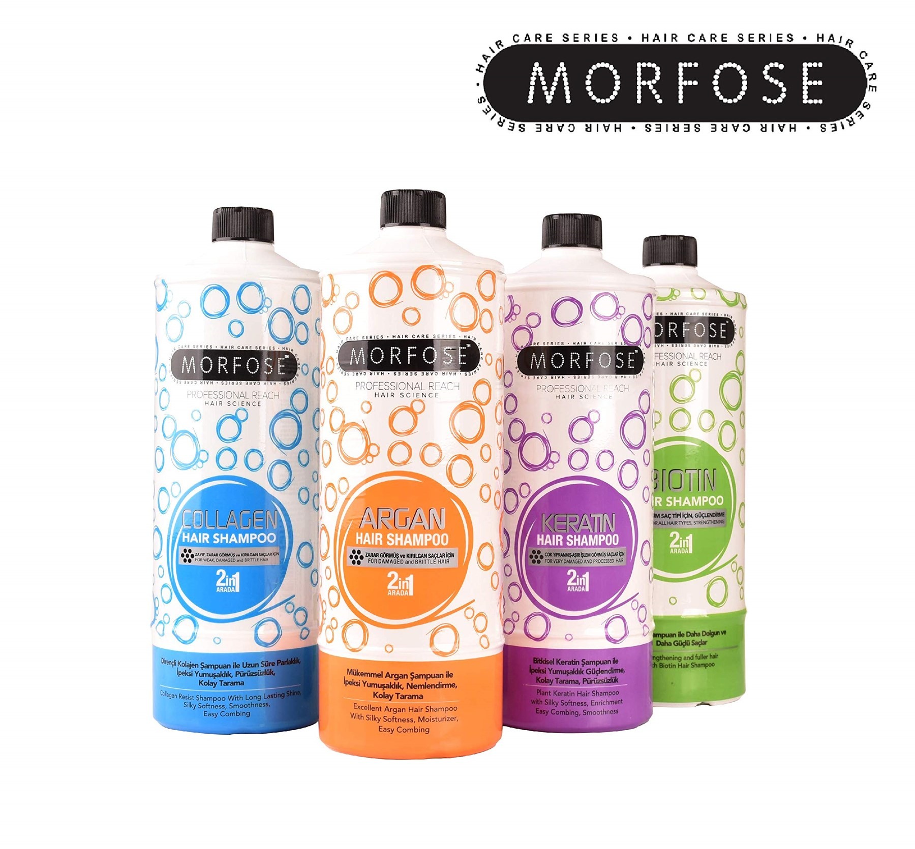 MORFOSE Şampuan 1000Ml (Turuncu) 1 Paket (1 x 1 Adet)