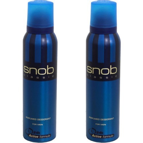 Snob For Men Classic Deodorant 150 ml x 2 Adet
