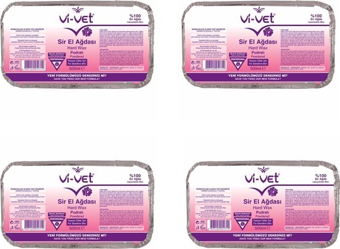 Vi-Vet Sir El Ağdası Pudralı Kalıp Ağda 500 mlX4 Pembe