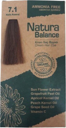 Natura Balance (Krem Saç Boyası) Külü Kumral 7.1 60ML
