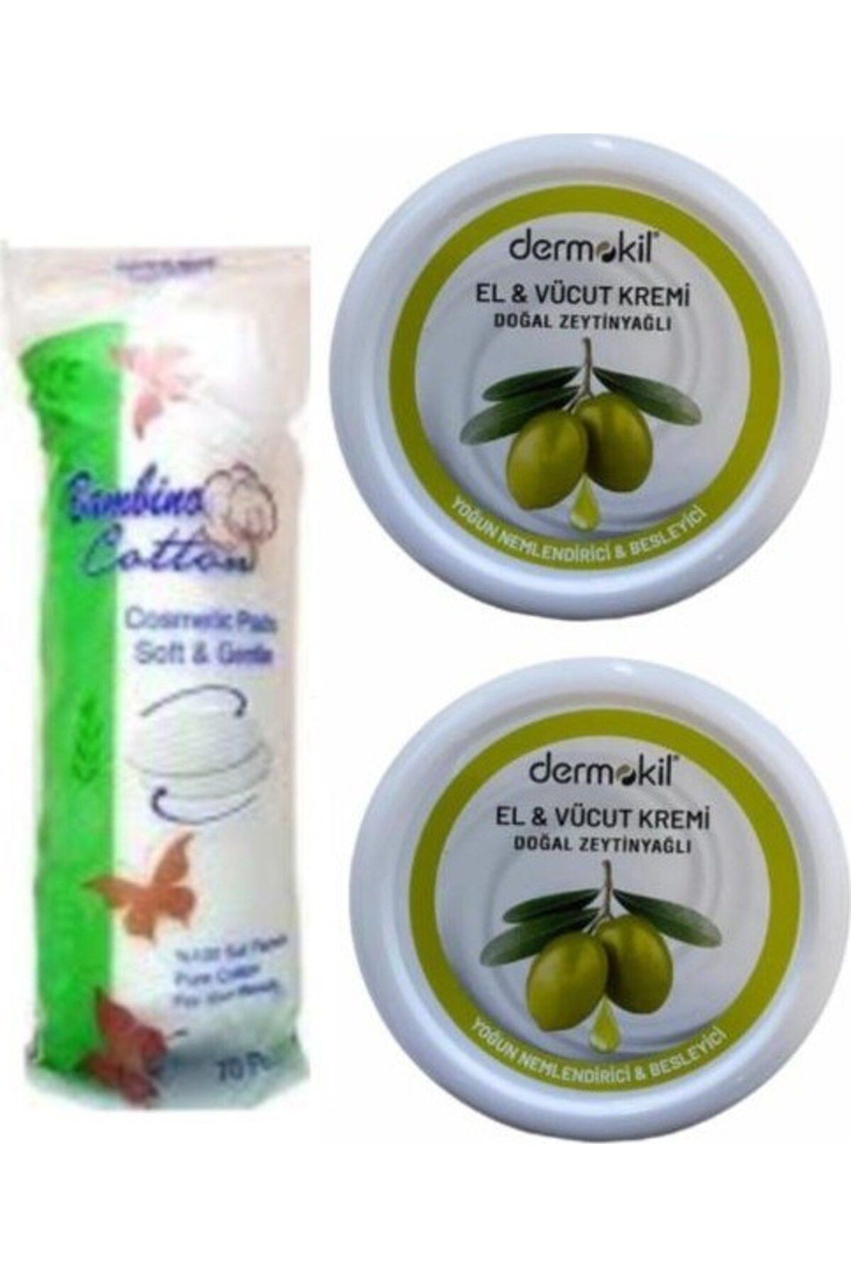 El Kremi Zeytinyağlı 2x220 ml + Makyaj Pamuğu