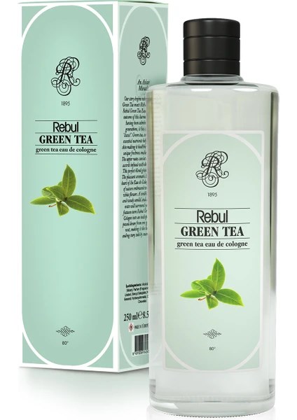 Rebul Green Tea - Yeşil Çay Kokulu Kolonya 250 Ml (Cam Şişe)