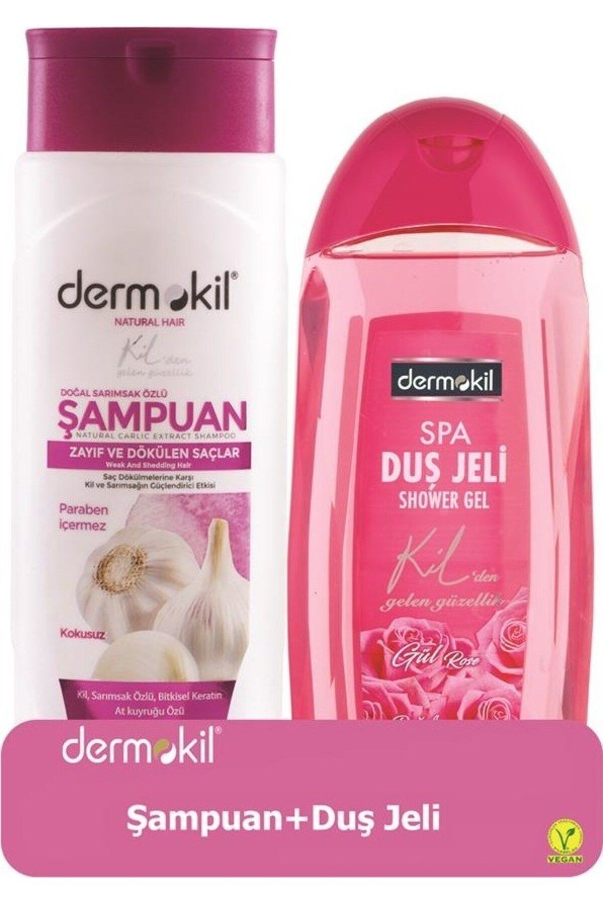Sarımak Özlü Şampuan 400 ml + Gül Duş Jeli 500 ml 2'li Set