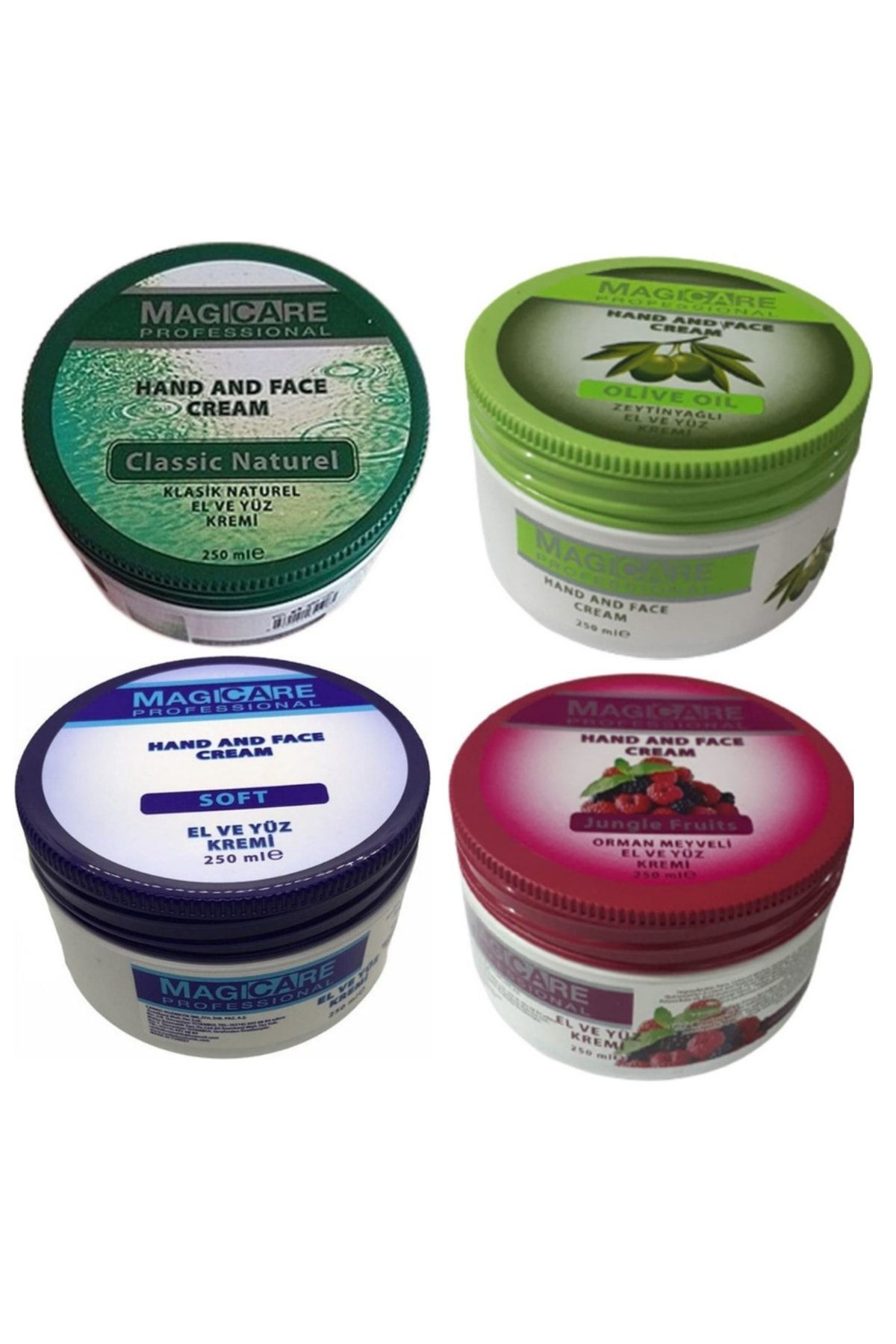 Soft El Ve Yüz Kremi 250 Ml+ Classic El Ve Yüz Kremi 250 Ml+ Orman Meyveli