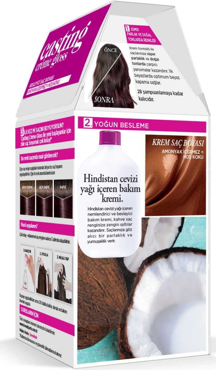 Loreal Paris Casting Creme Gloss Saç Boyası 5102 Cool Mocha