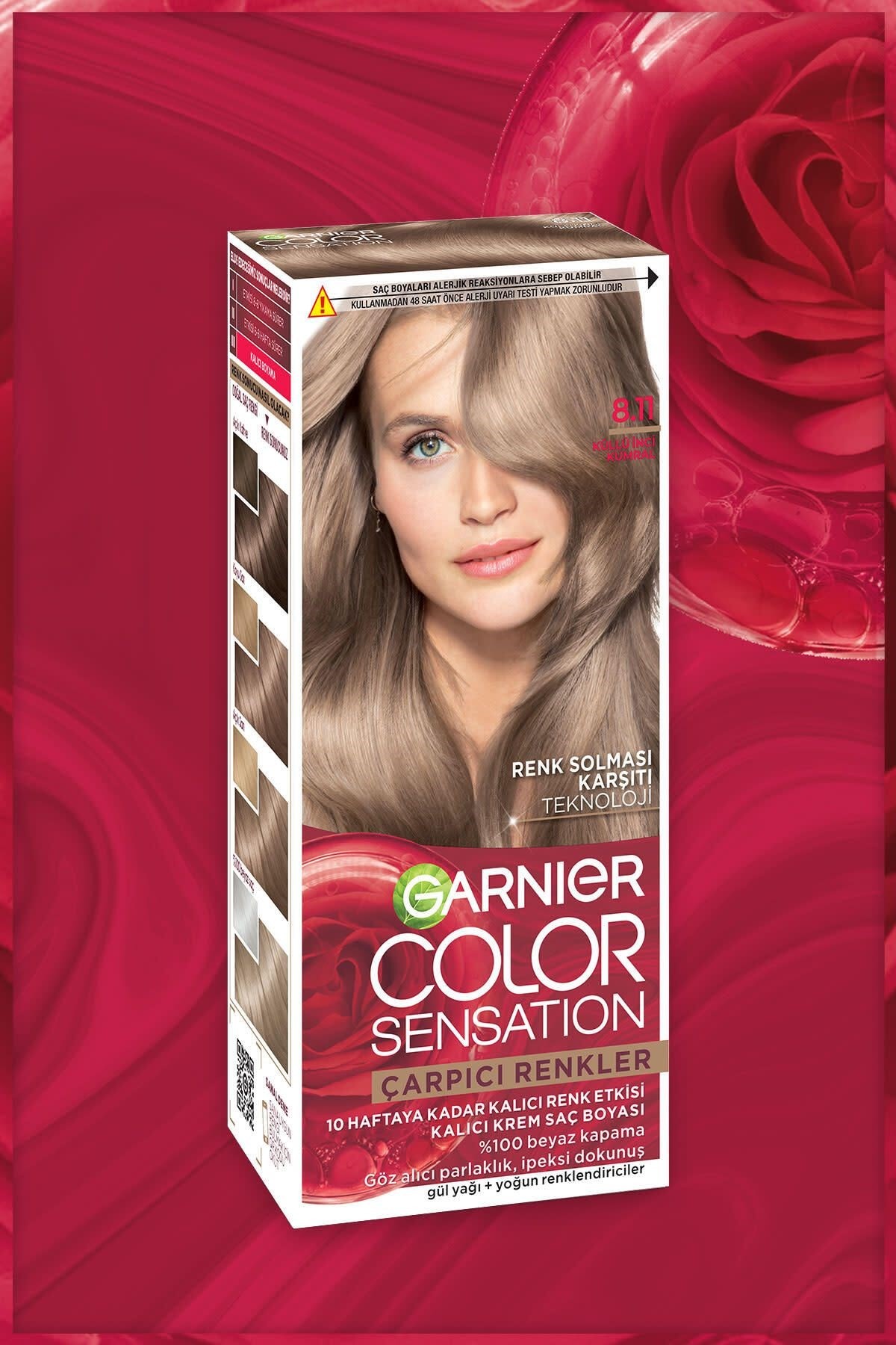 Garnier Çarpıcı Renkler 8.11 Küllü İnci Kumral