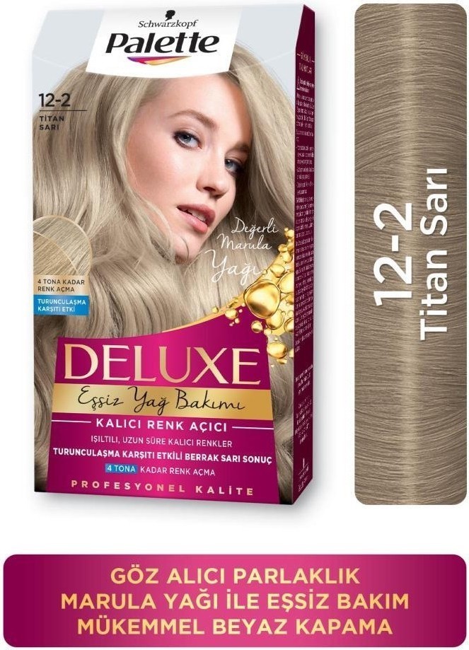 Palette Deluxe 12-2 Titan Sarı Saç Boyası