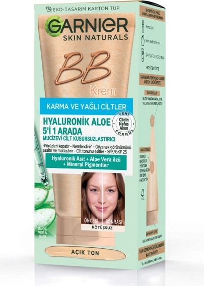 Garnier Hyaluronik Aloe Oil Free Bb Krem - Açık Ton