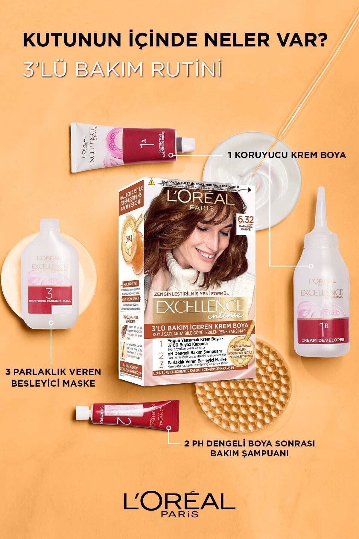 L'Oreal Paris Excellence Intense Saç Boyası 6.66 Yoğun Kızıl