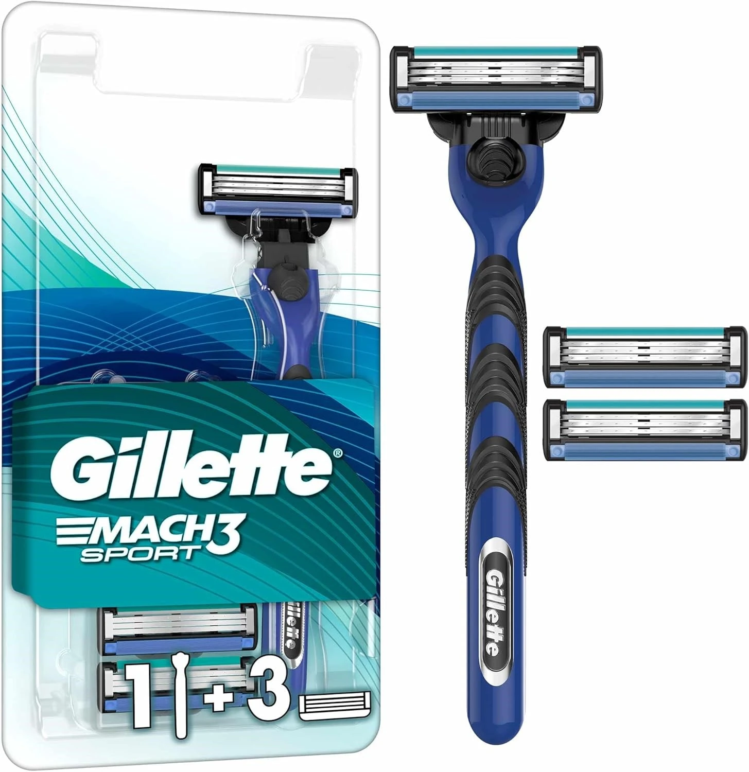 Gillette Mach 3 Start Tıraş Makinesi + 3 Yedek Bıçak Bluestar 7702018616541